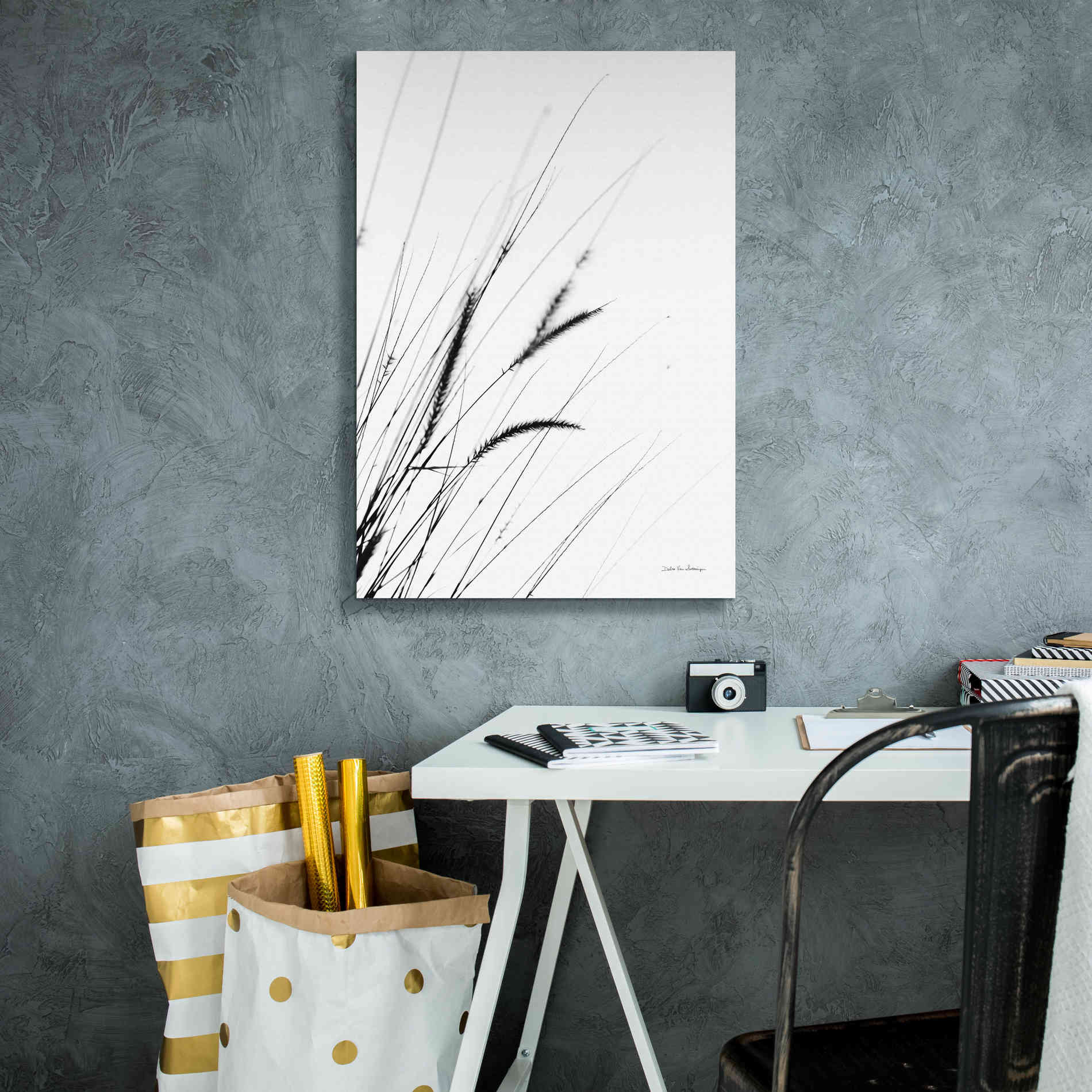'Field Grasses I White' by Debra Van Swearingen, Canvas Wall Art,18 x 26