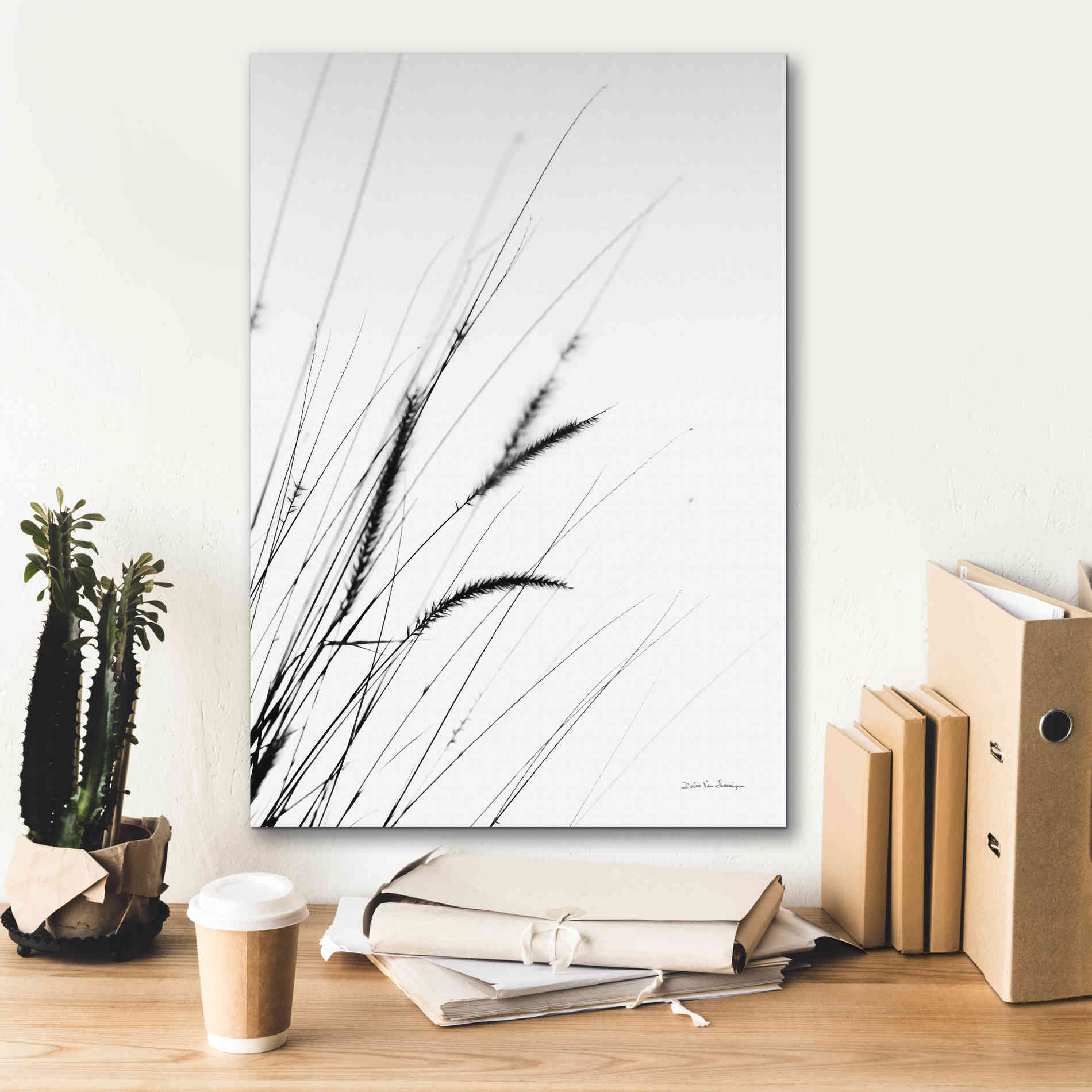 'Field Grasses I White' by Debra Van Swearingen, Canvas Wall Art,18 x 26