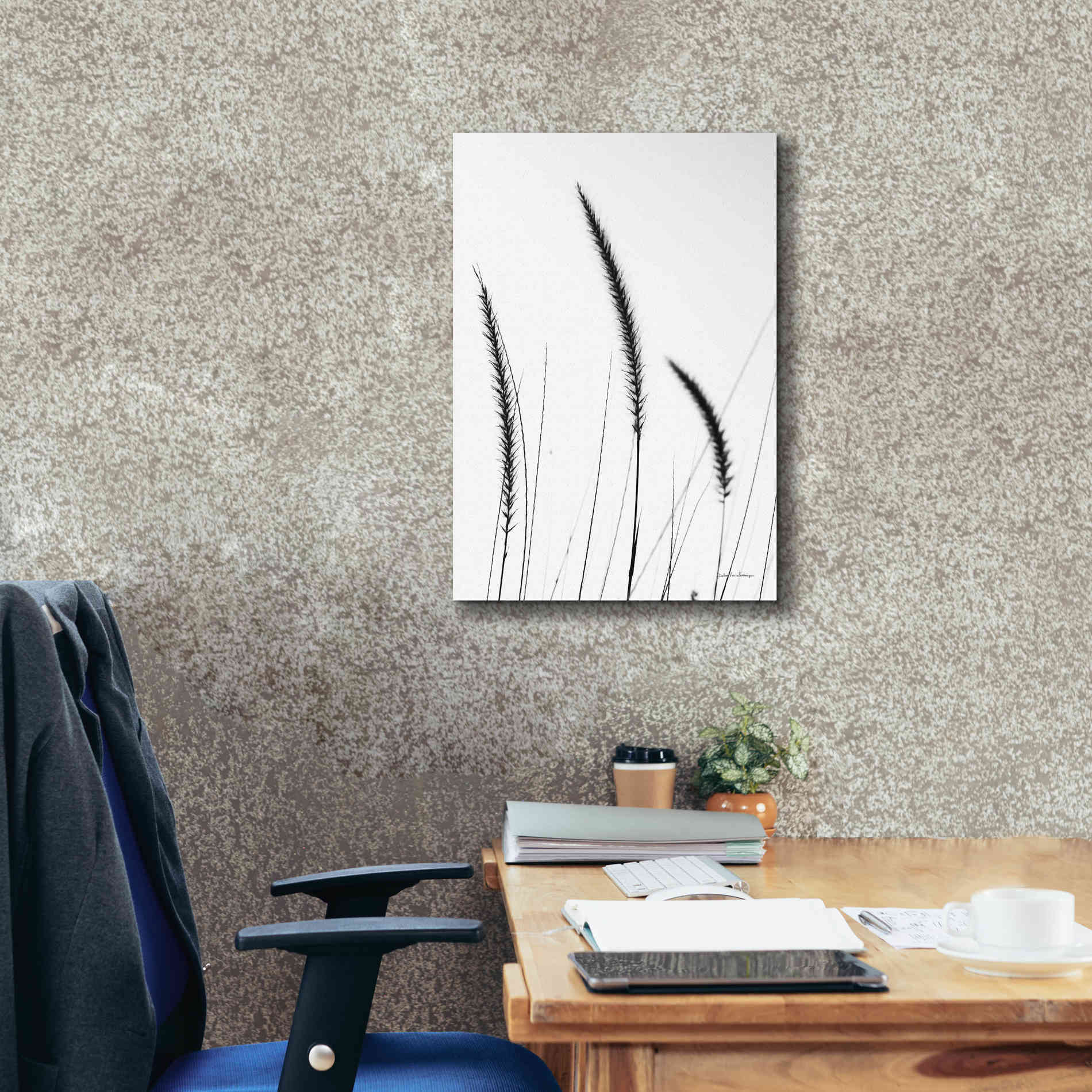 'Field Grasses IV White' by Debra Van Swearingen, Canvas Wall Art,18 x 26