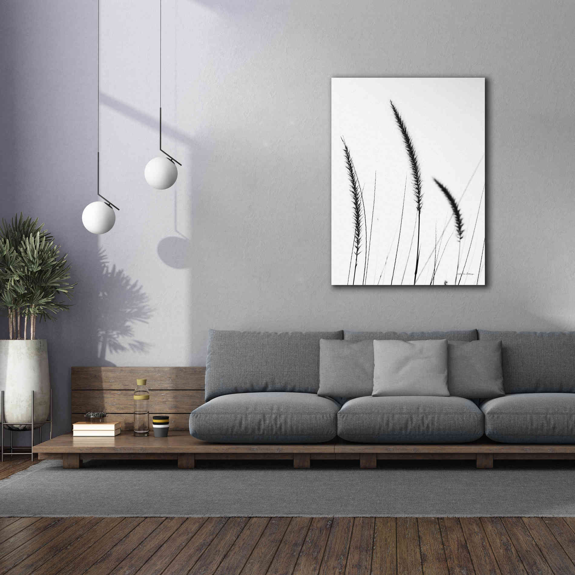 'Field Grasses IV White' by Debra Van Swearingen, Canvas Wall Art,40 x 54