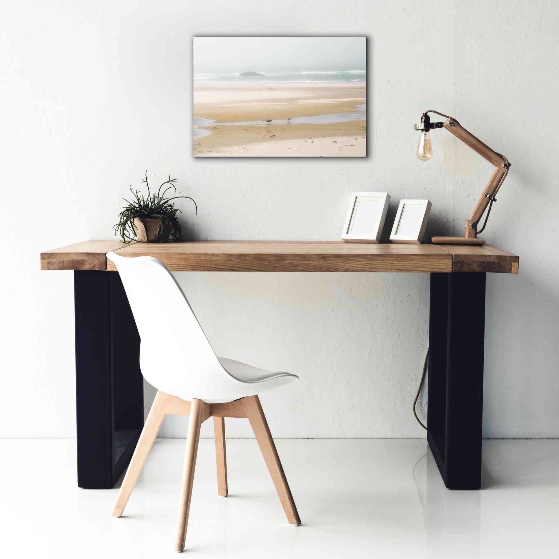 'Cold Beach I' by Debra Van Swearingen, Canvas Wall Art,26 x 18