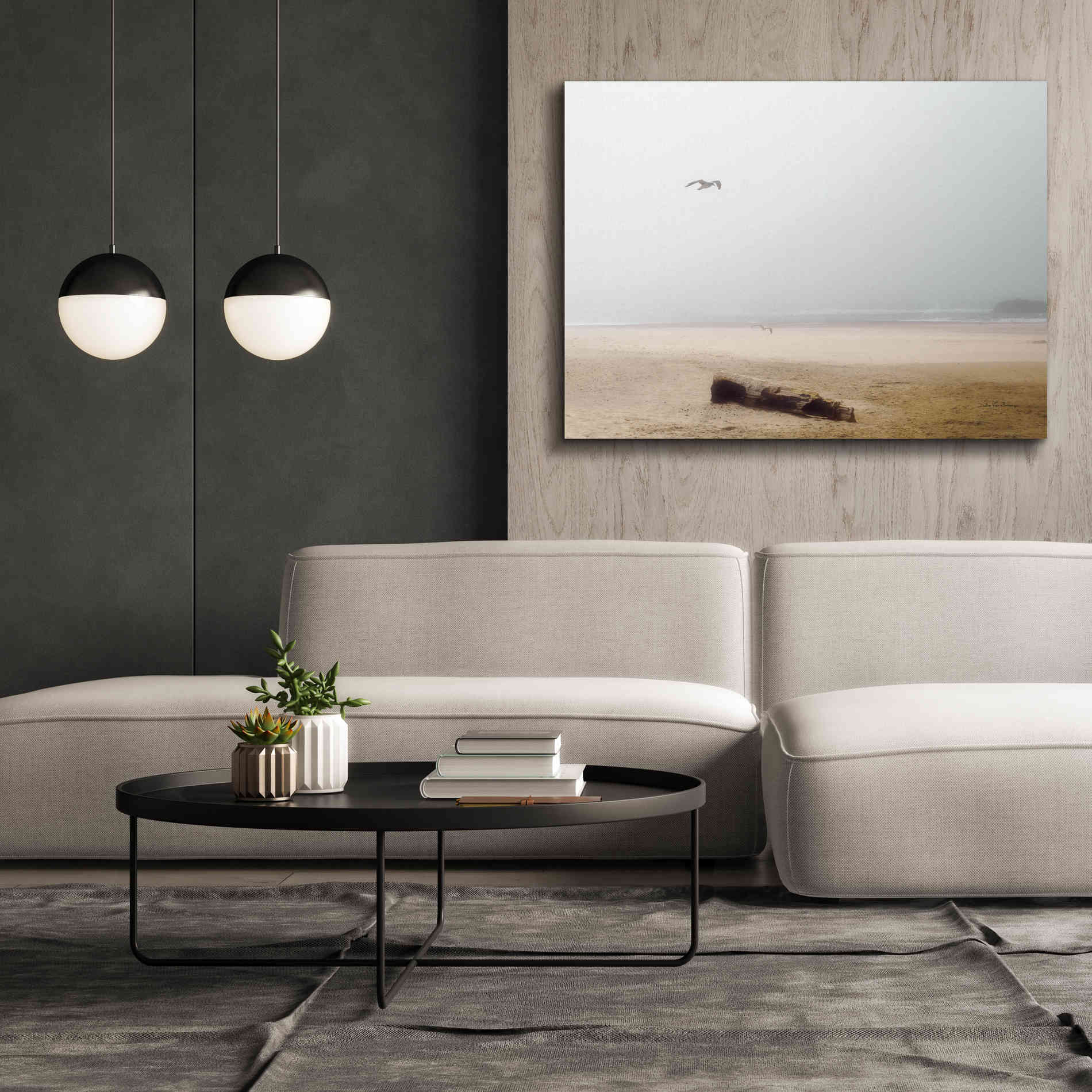 'Cold Beach III' by Debra Van Swearingen, Canvas Wall Art,54 x 40