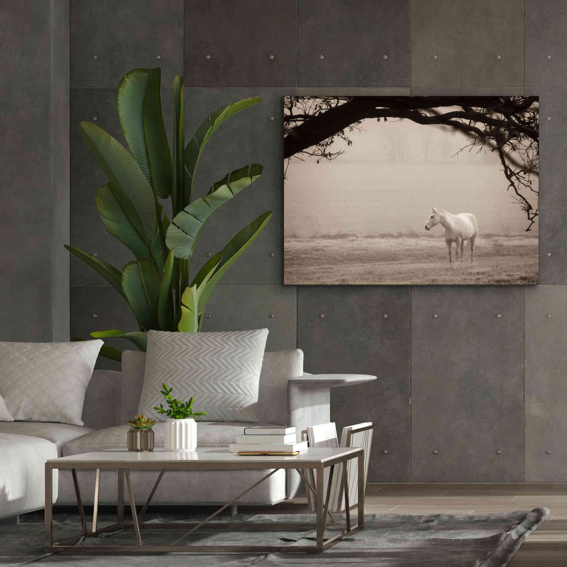 'Hazy Horse II' by Debra Van Swearingen, Canvas Wall Art,54 x 40