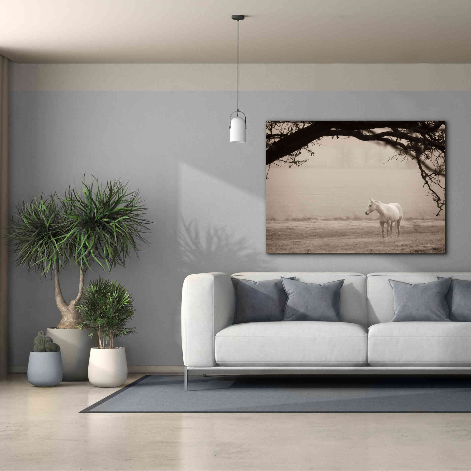 'Hazy Horse II' by Debra Van Swearingen, Canvas Wall Art,54 x 40