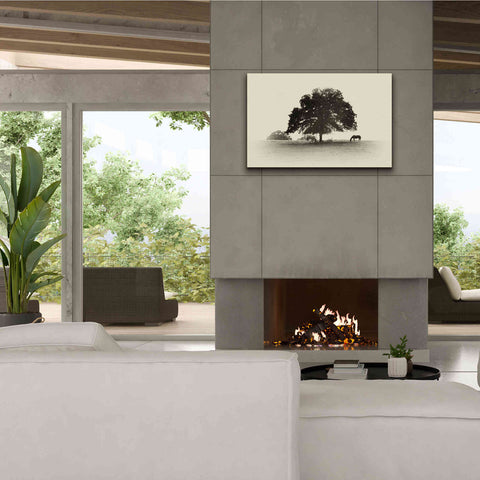 Image of 'Horses and Trees I' by Debra Van Swearingen, Canvas Wall Art,40 x 26