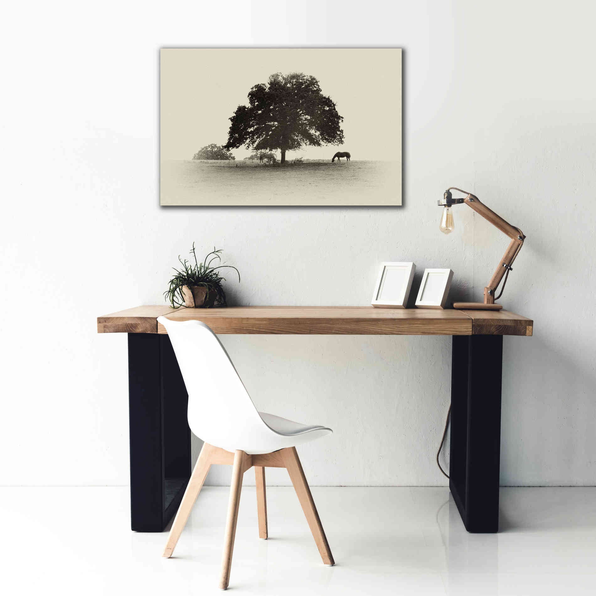 'Horses and Trees I' by Debra Van Swearingen, Canvas Wall Art,40 x 26