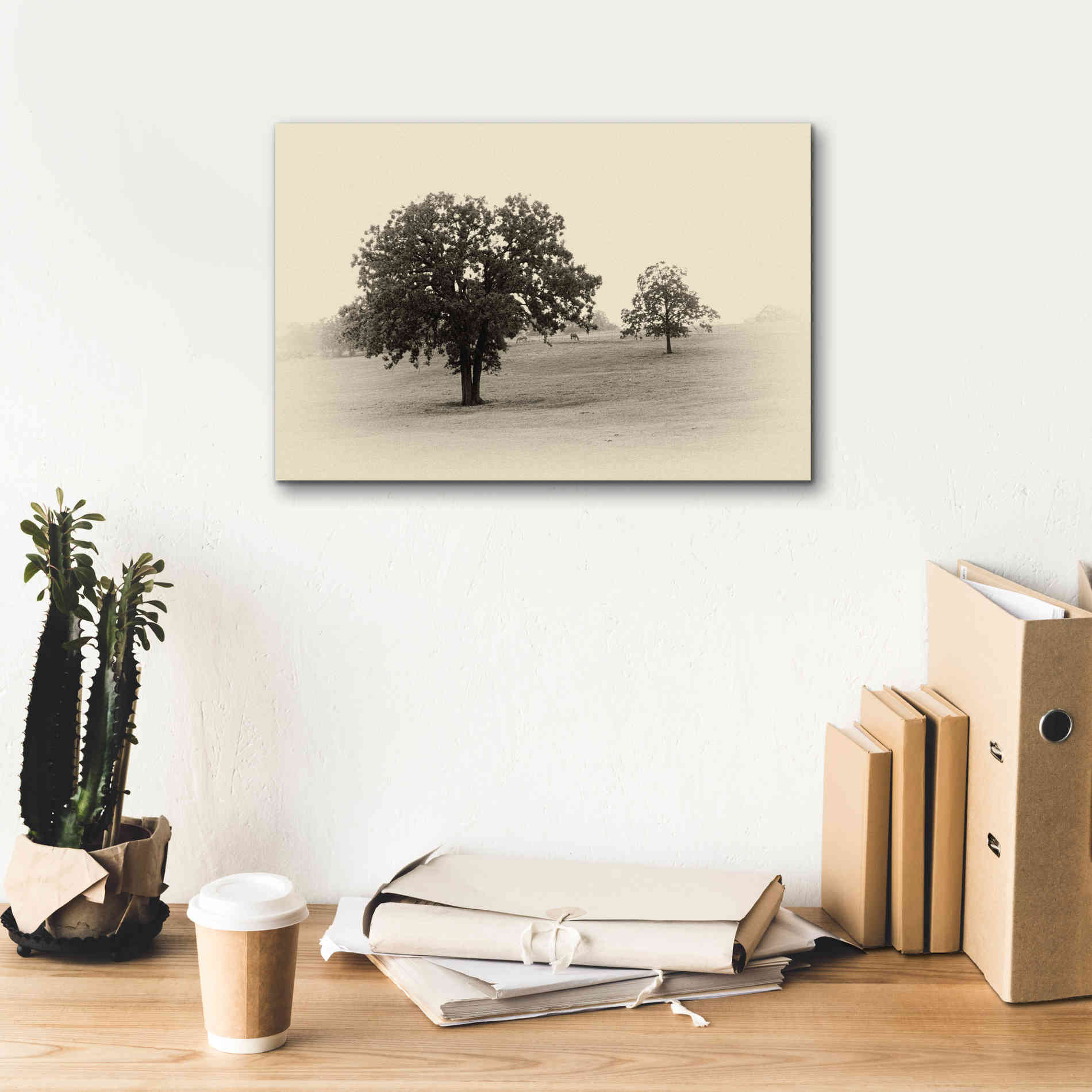 'Horses and Trees II' by Debra Van Swearingen, Canvas Wall Art,18 x 12