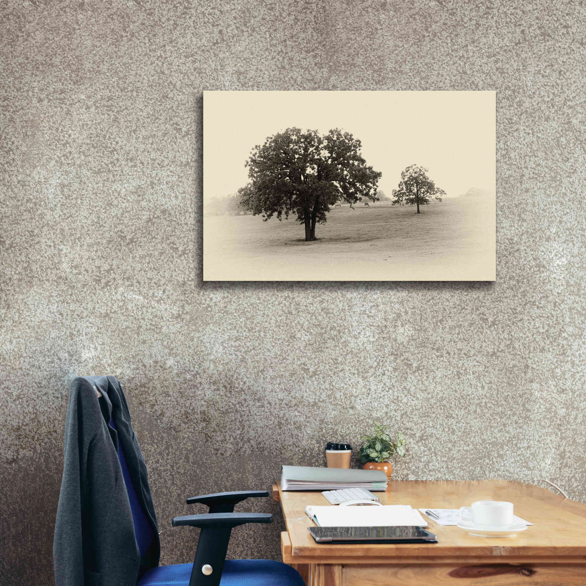 'Horses and Trees II' by Debra Van Swearingen, Canvas Wall Art,40 x 26