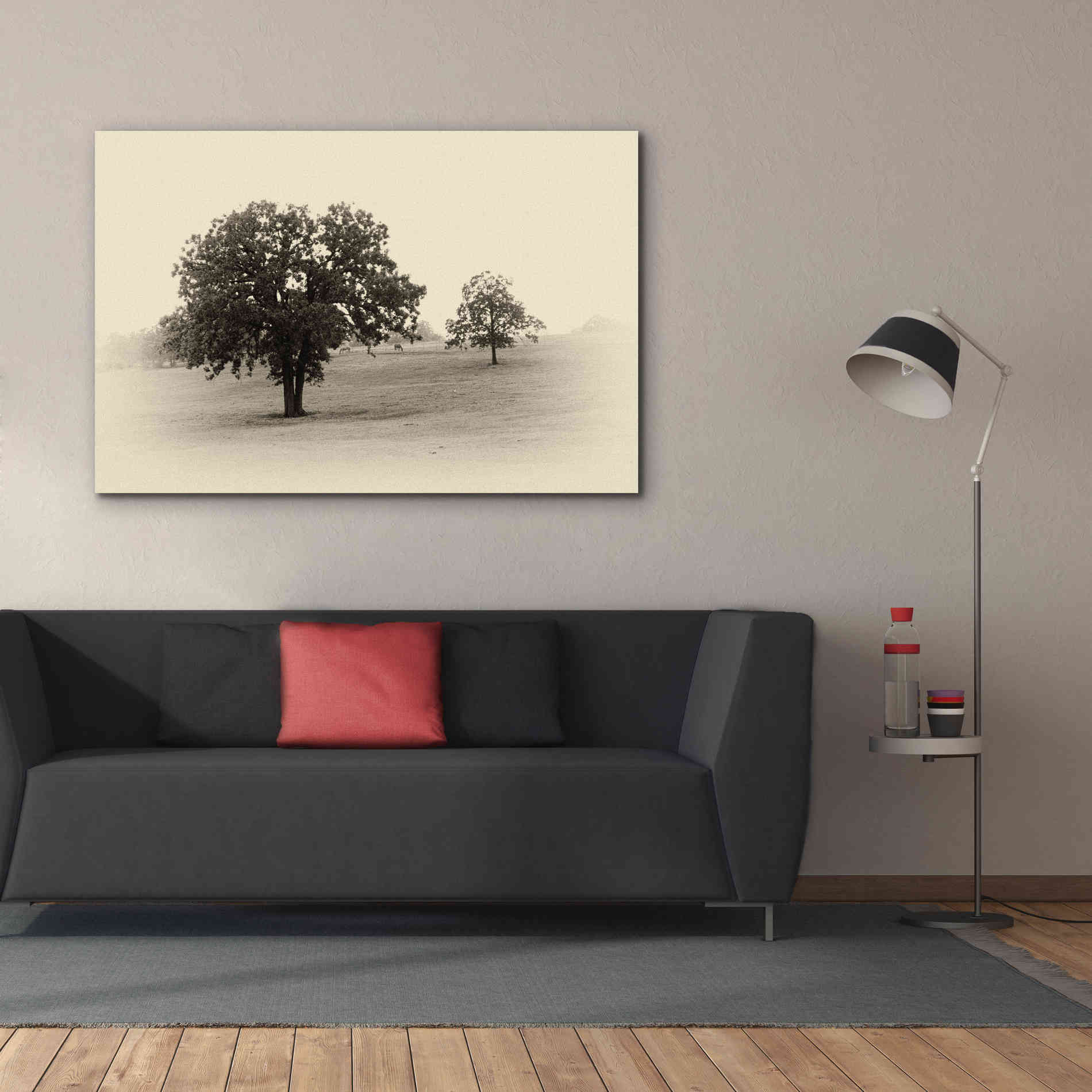 'Horses and Trees II' by Debra Van Swearingen, Canvas Wall Art,60 x 40