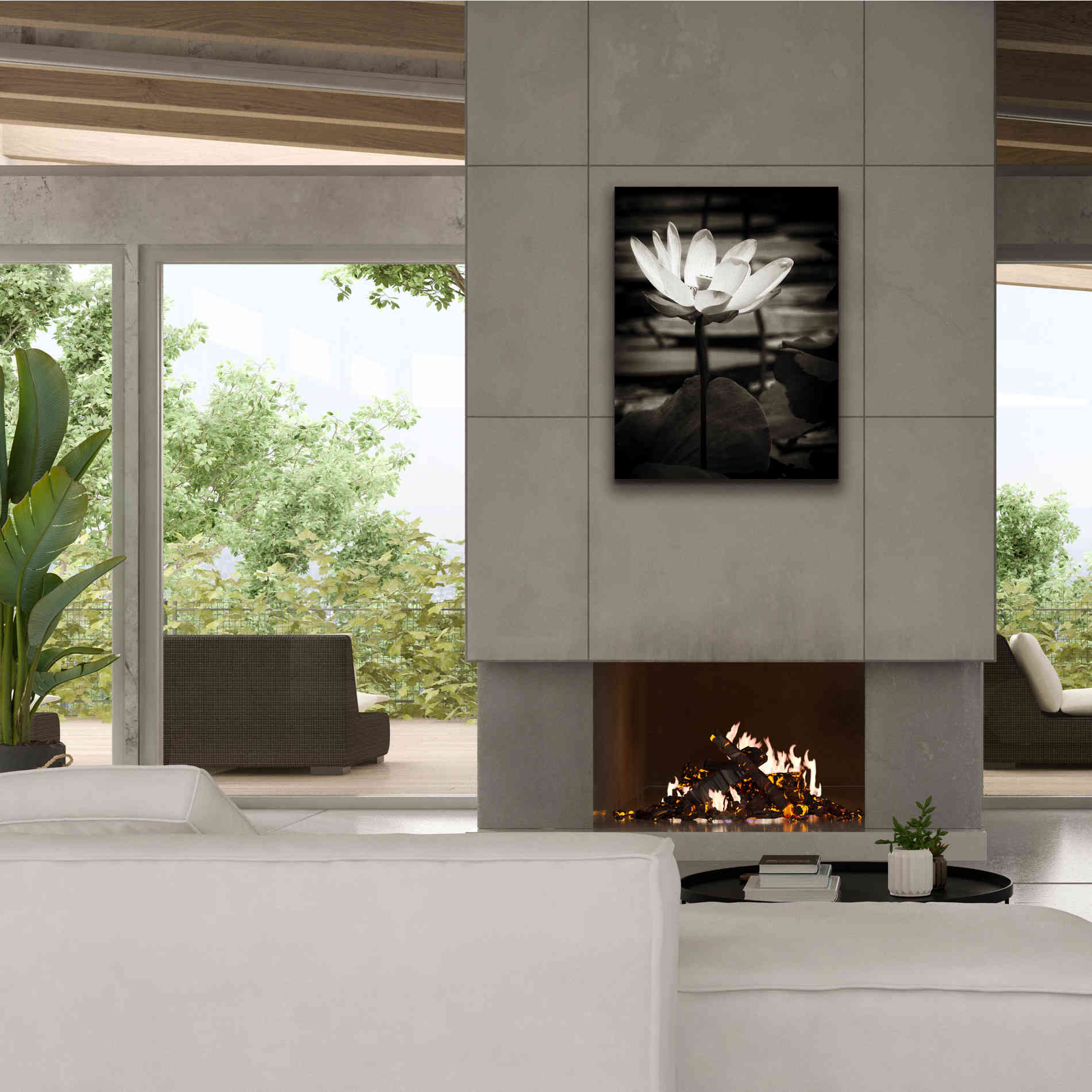 'Lotus Flower VIII' by Debra Van Swearingen, Canvas Wall Art,26 x 34