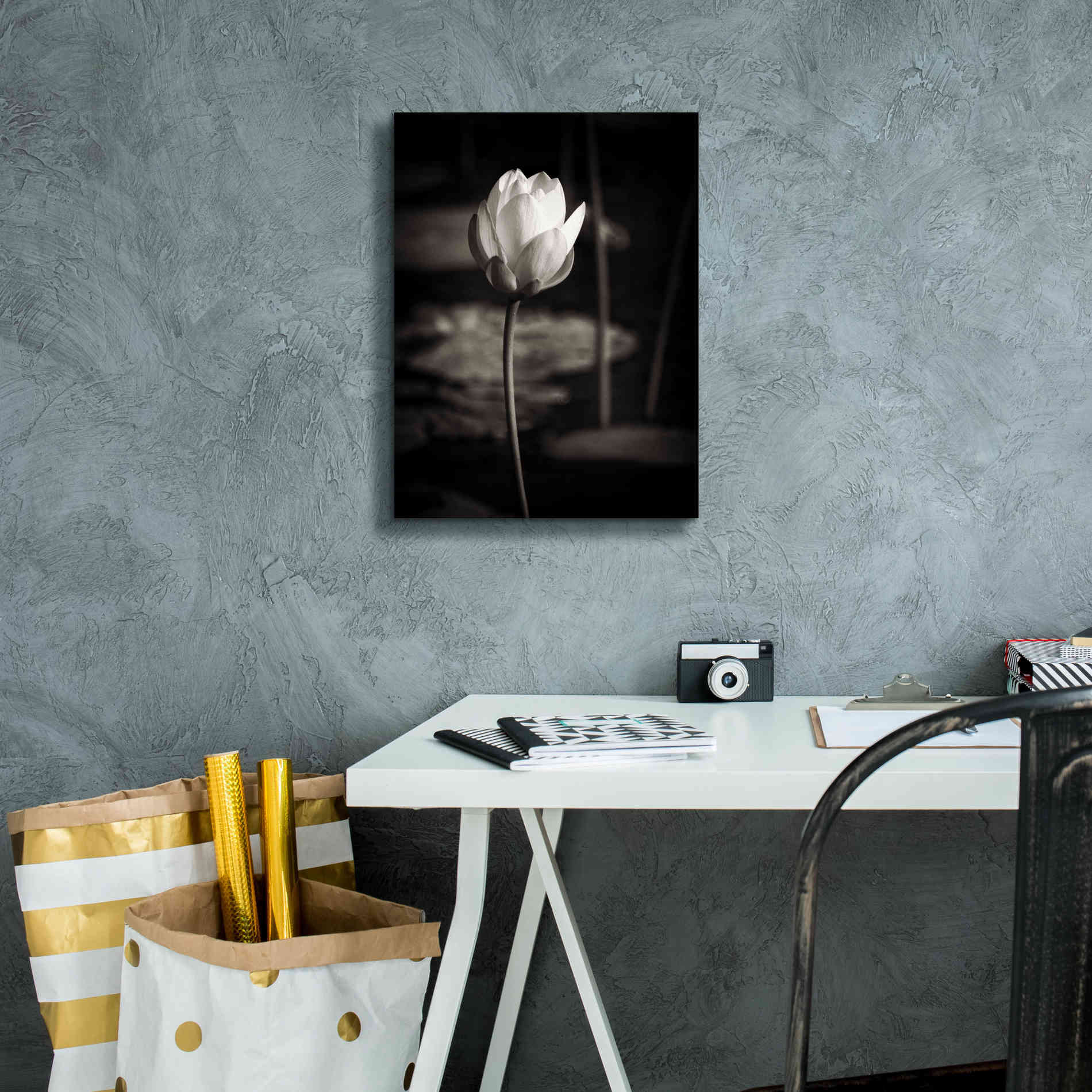 'Lotus Flower VI' by Debra Van Swearingen, Canvas Wall Art,12 x 16
