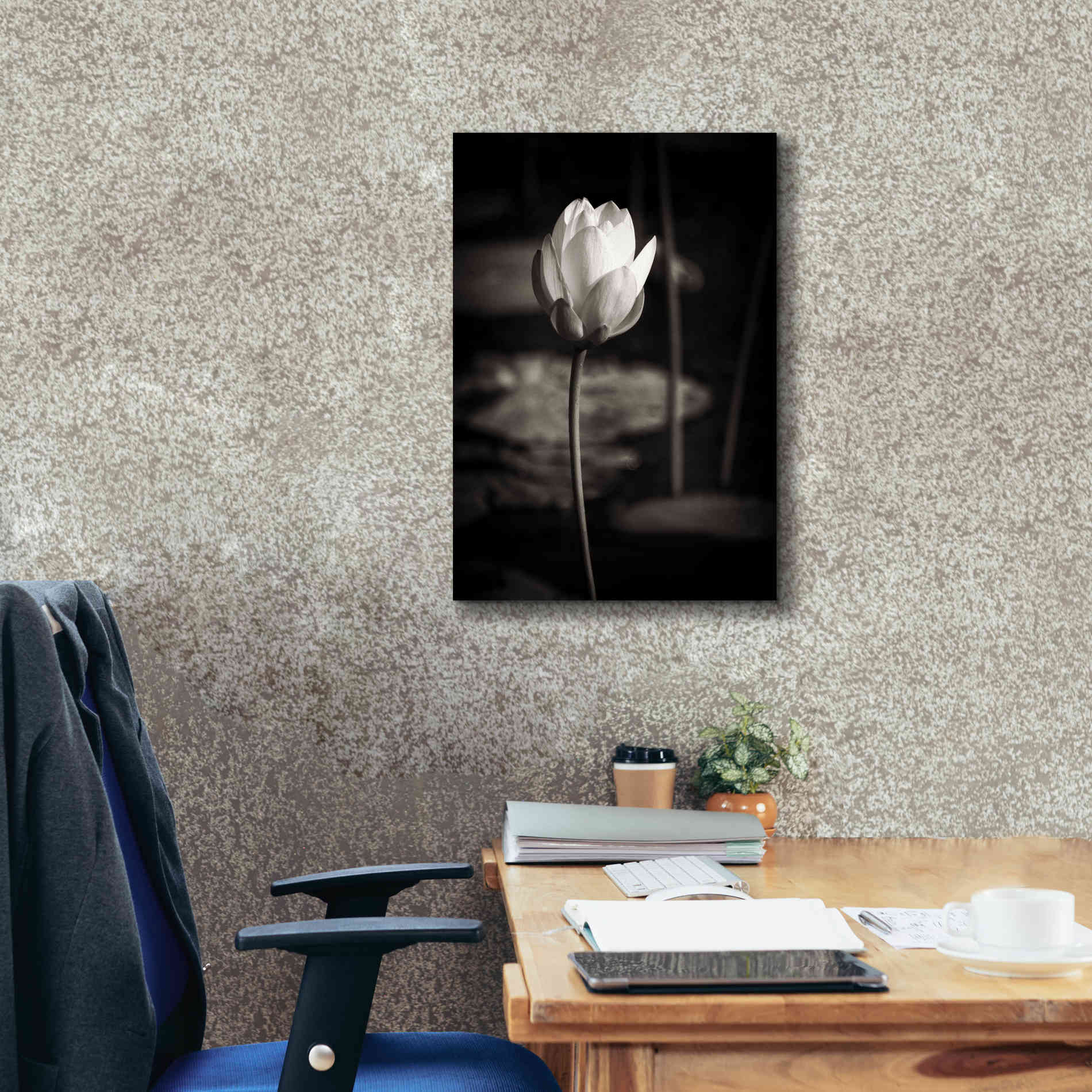 'Lotus Flower VI' by Debra Van Swearingen, Canvas Wall Art,18 x 26