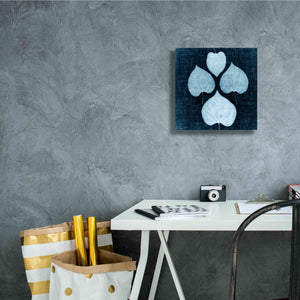'Leaves on Linen IV' by Debra Van Swearingen, Canvas Wall Art,12 x 12