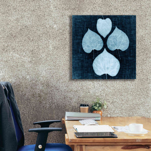 'Leaves on Linen IV' by Debra Van Swearingen, Canvas Wall Art,26 x 26