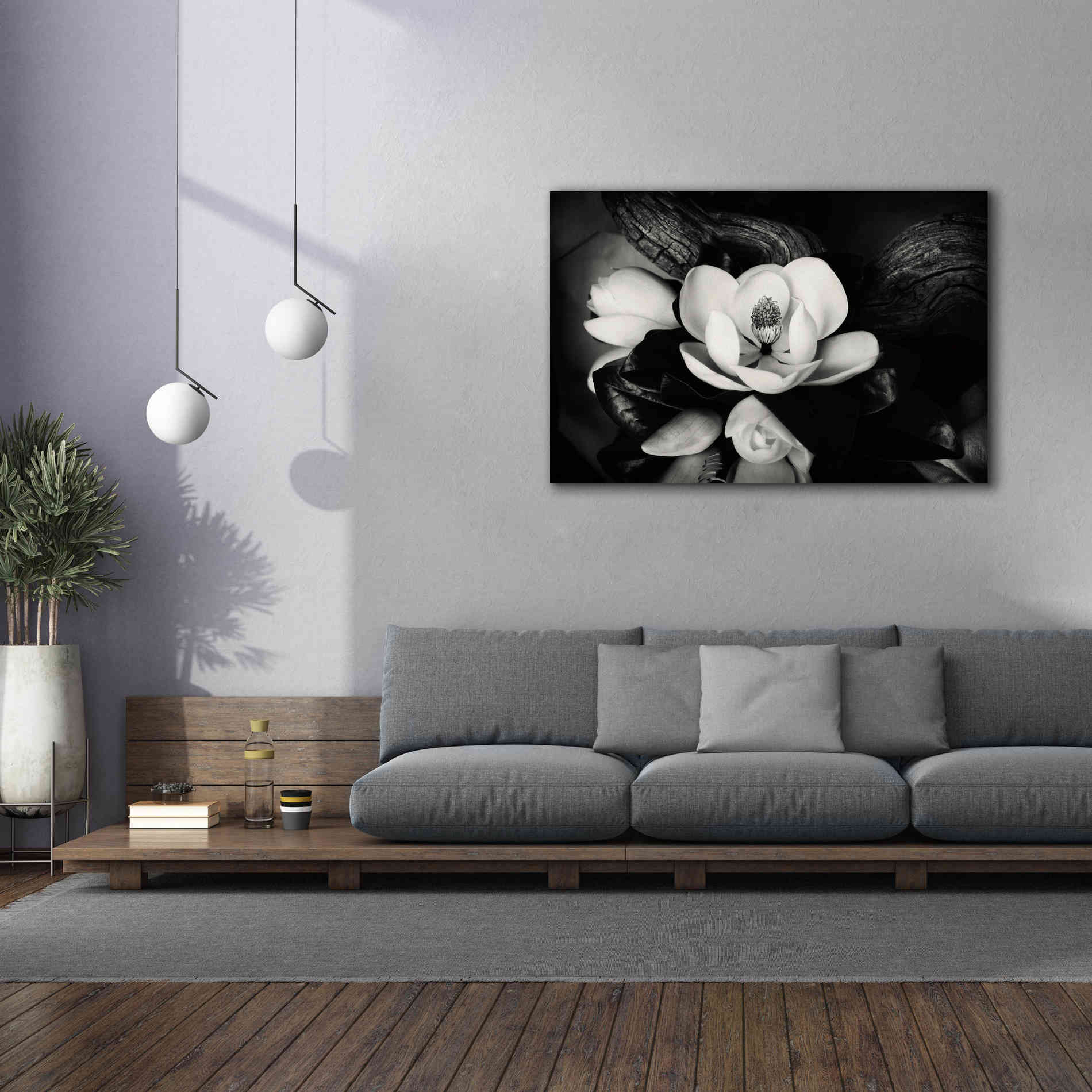 'Magnolia and Driftwood II' by Debra Van Swearingen, Canvas Wall Art,60 x 40