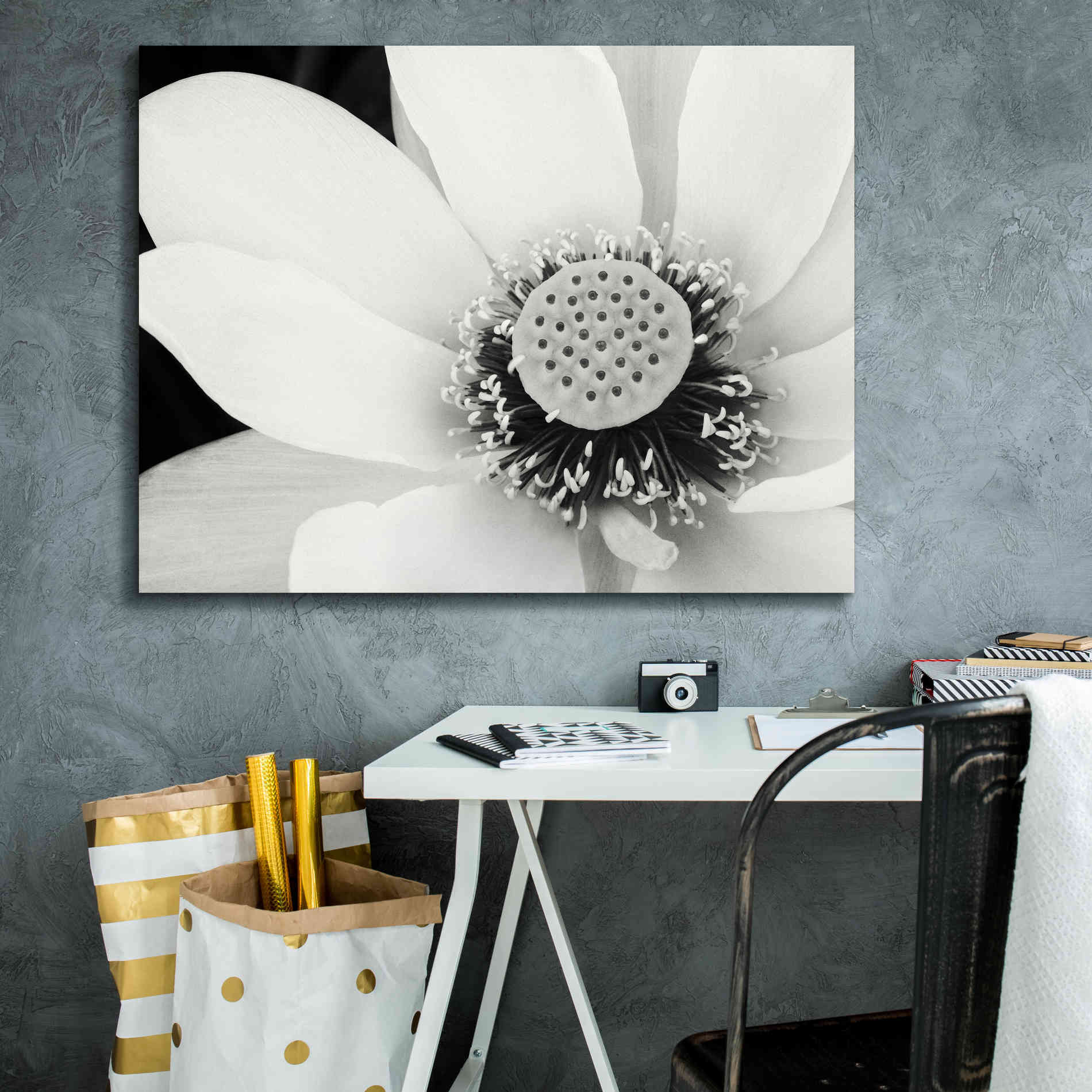 'Lotus Flower IV' by Debra Van Swearingen, Canvas Wall Art,34 x 26