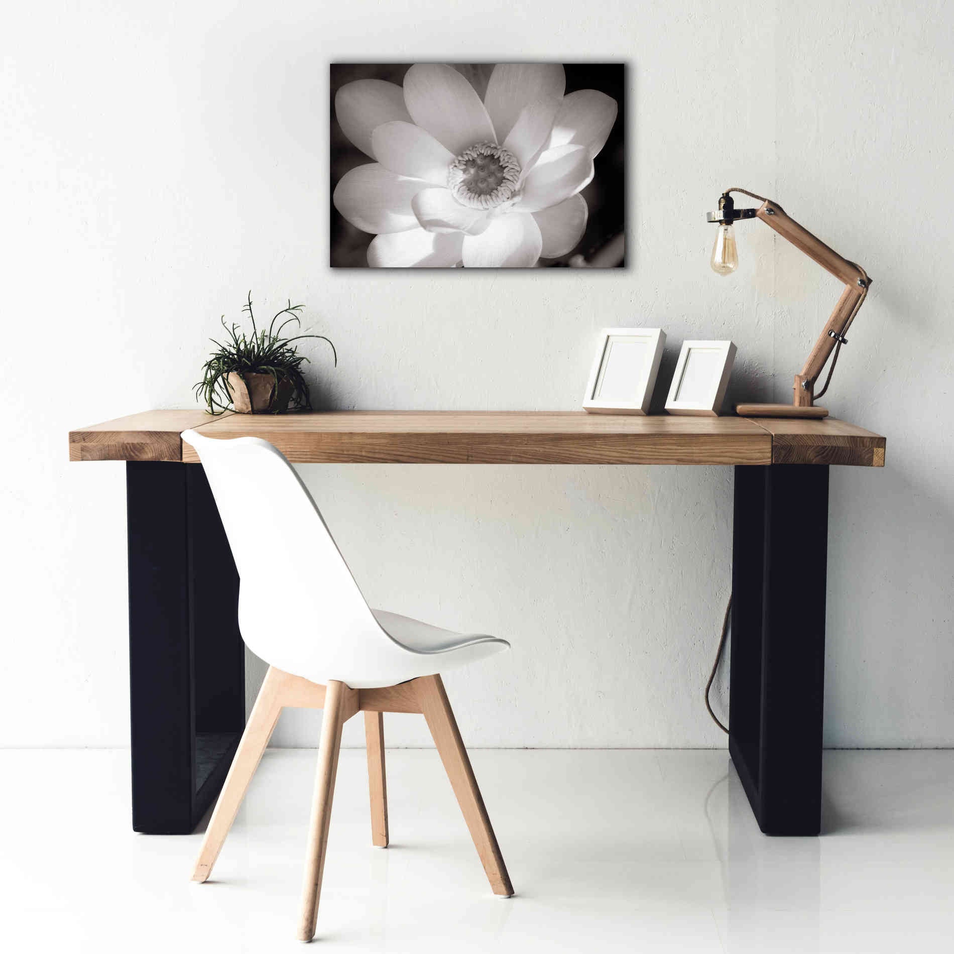 'Lotus Flower V' by Debra Van Swearingen, Canvas Wall Art,26 x 18