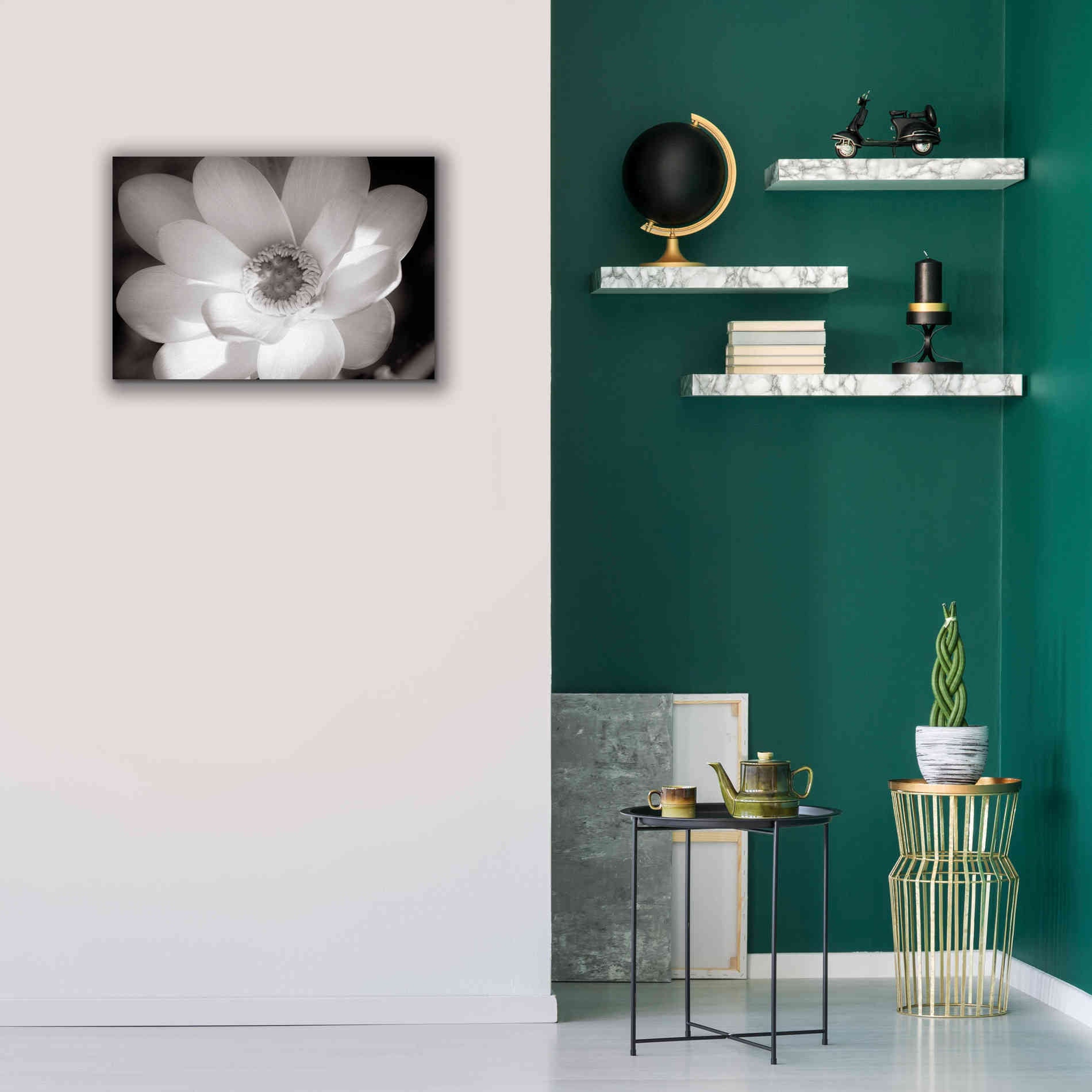 'Lotus Flower V' by Debra Van Swearingen, Canvas Wall Art,26 x 18