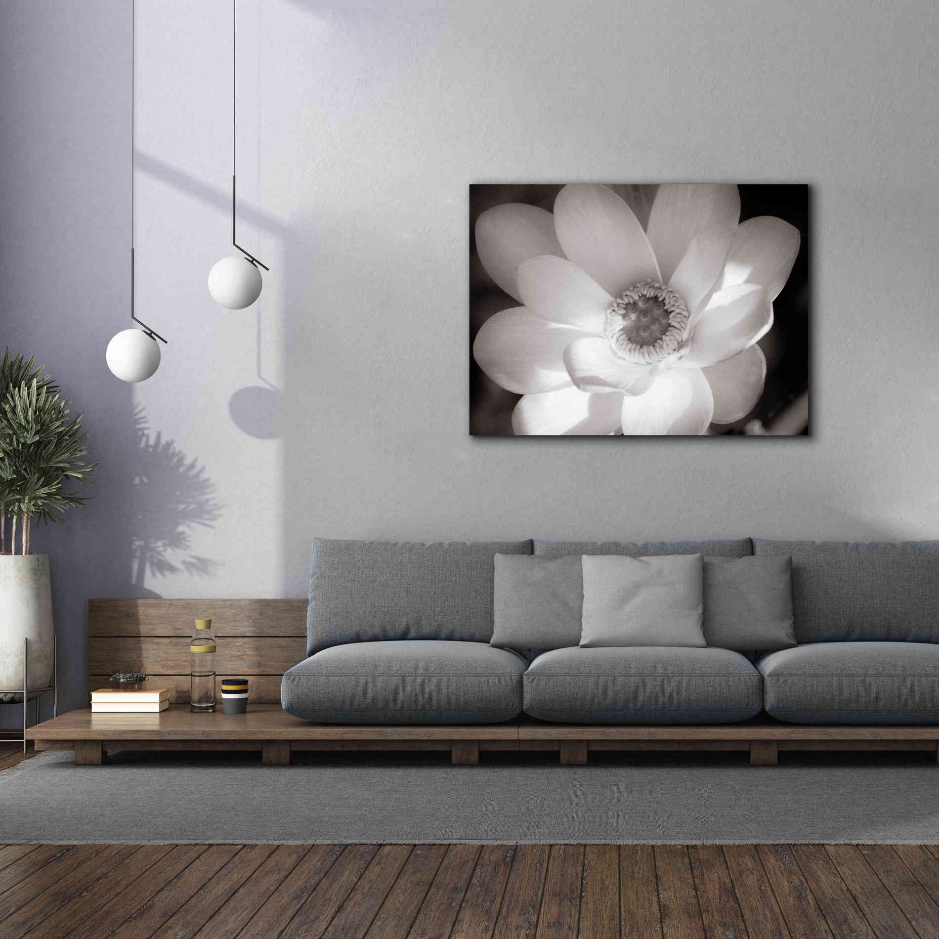 'Lotus Flower V' by Debra Van Swearingen, Canvas Wall Art,54 x 40