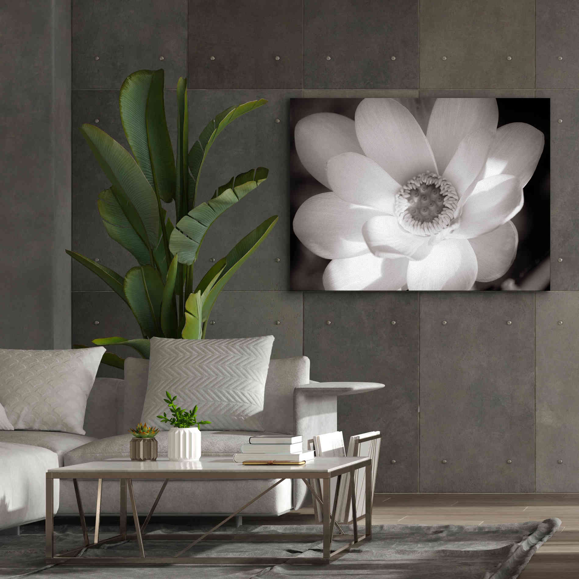 'Lotus Flower V' by Debra Van Swearingen, Canvas Wall Art,54 x 40