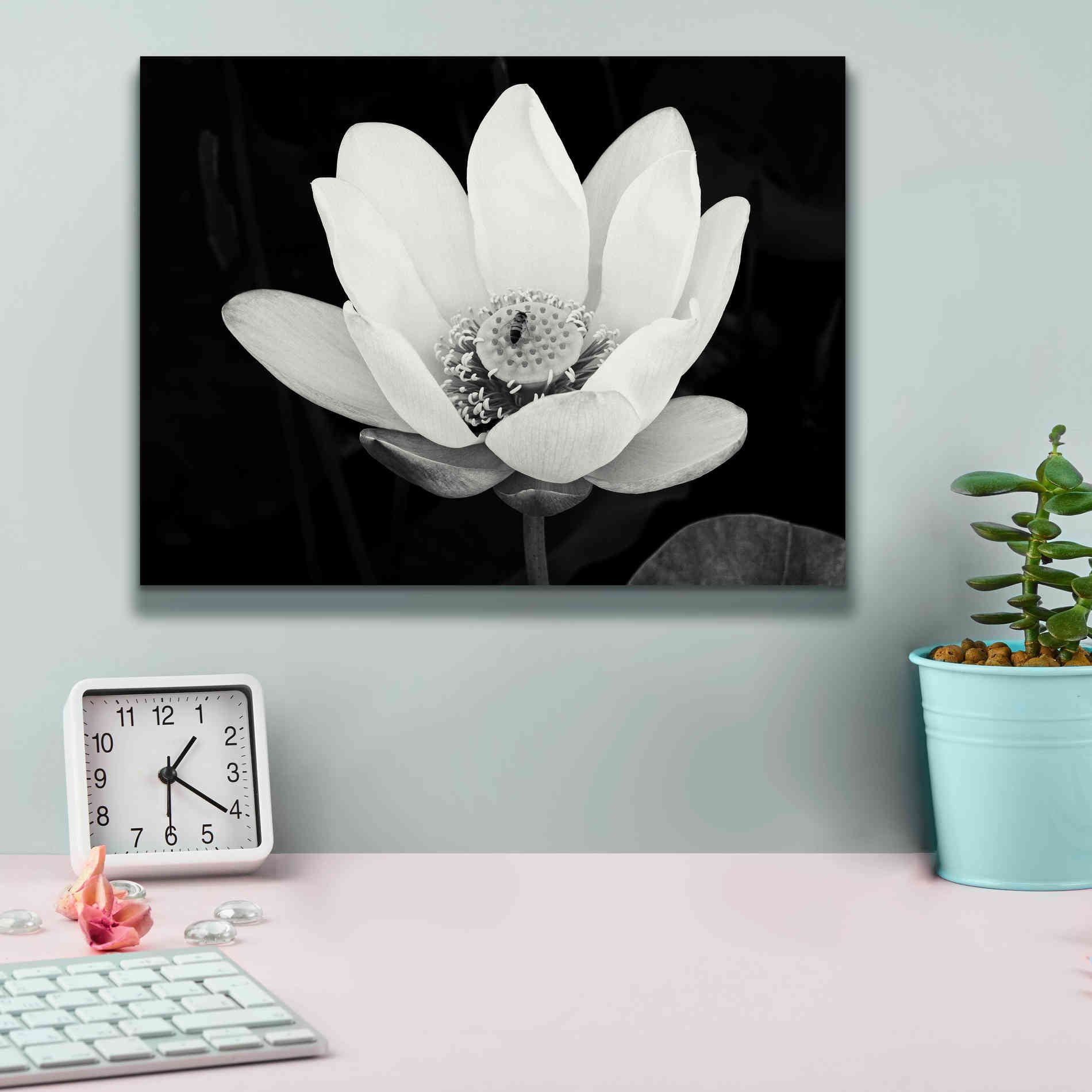 'Lotus Flower I v2' by Debra Van Swearingen, Canvas Wall Art,16 x 12