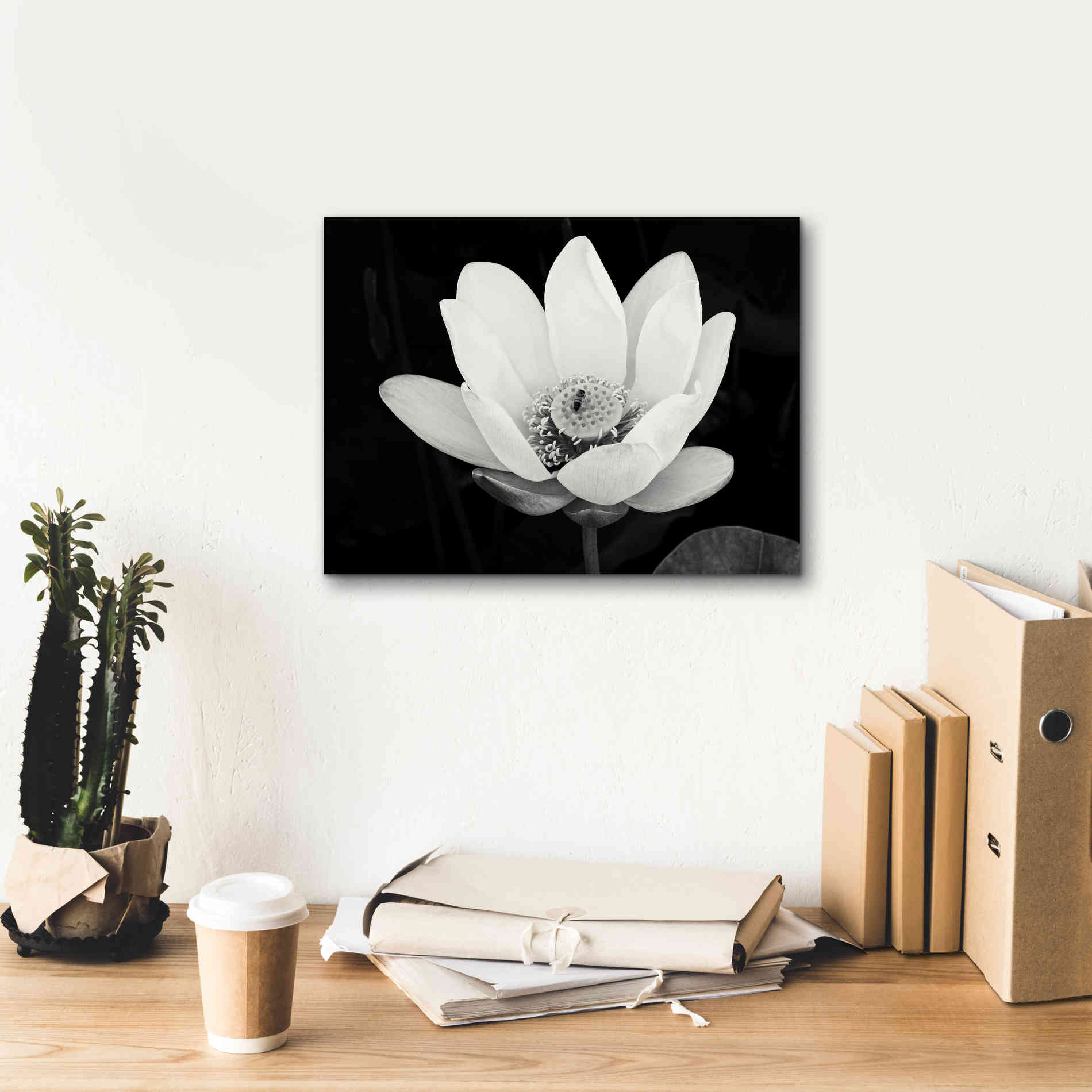 'Lotus Flower I v2' by Debra Van Swearingen, Canvas Wall Art,16 x 12