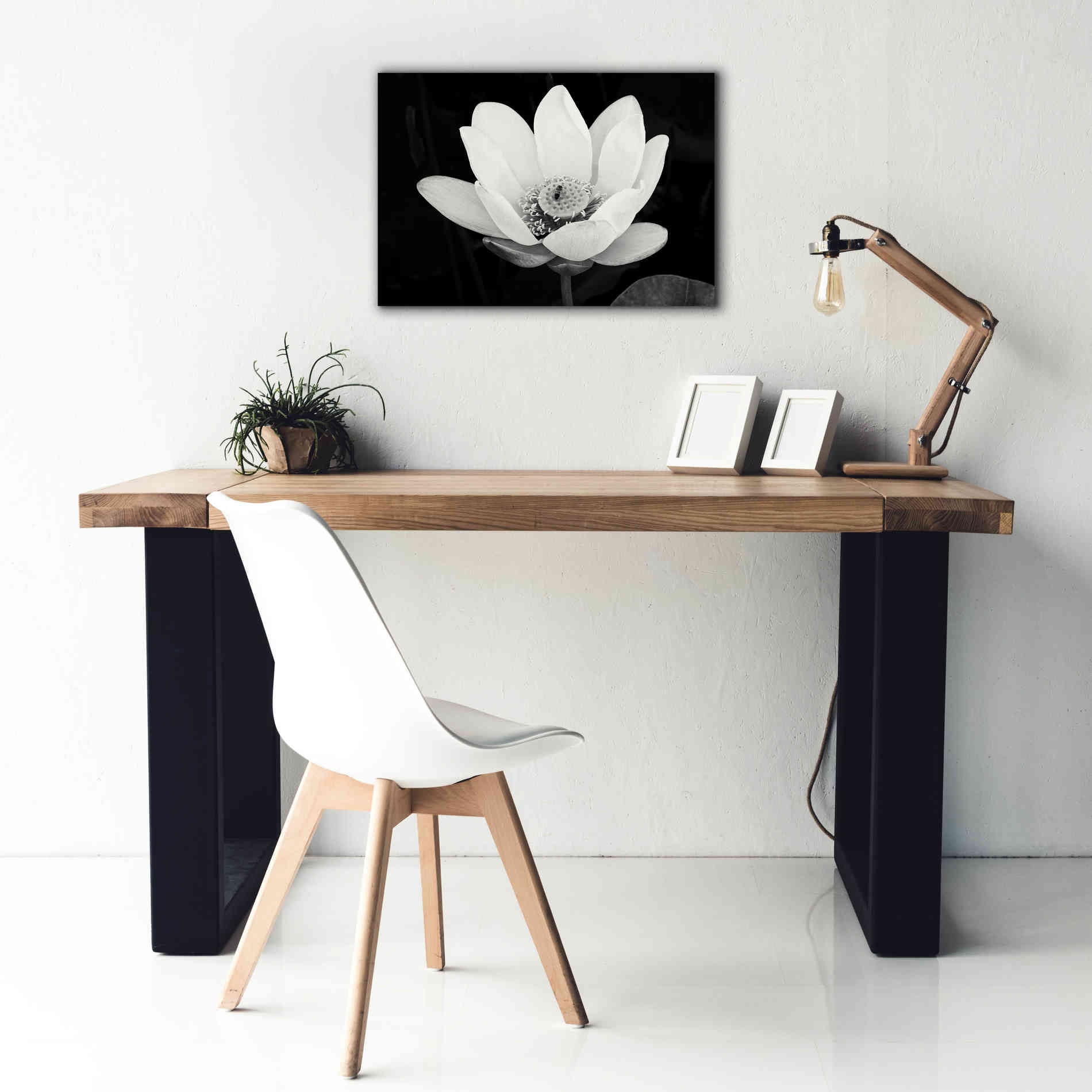 'Lotus Flower I v2' by Debra Van Swearingen, Canvas Wall Art,26 x 18