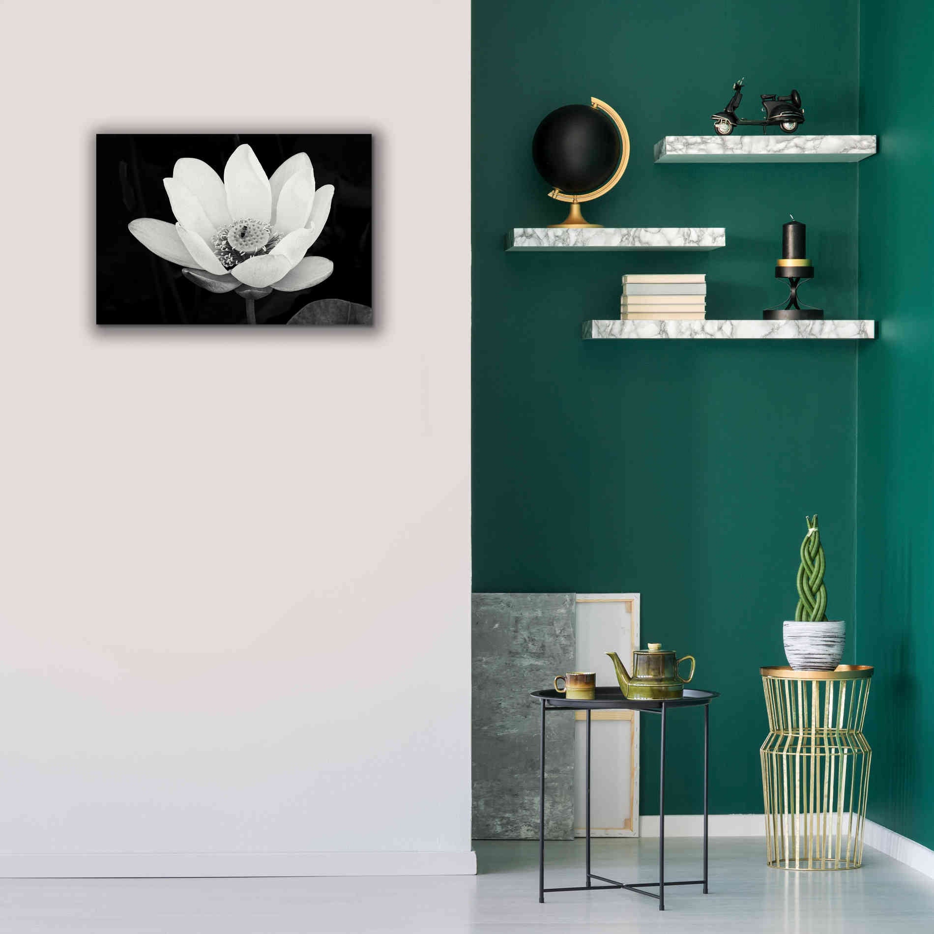 'Lotus Flower I v2' by Debra Van Swearingen, Canvas Wall Art,26 x 18