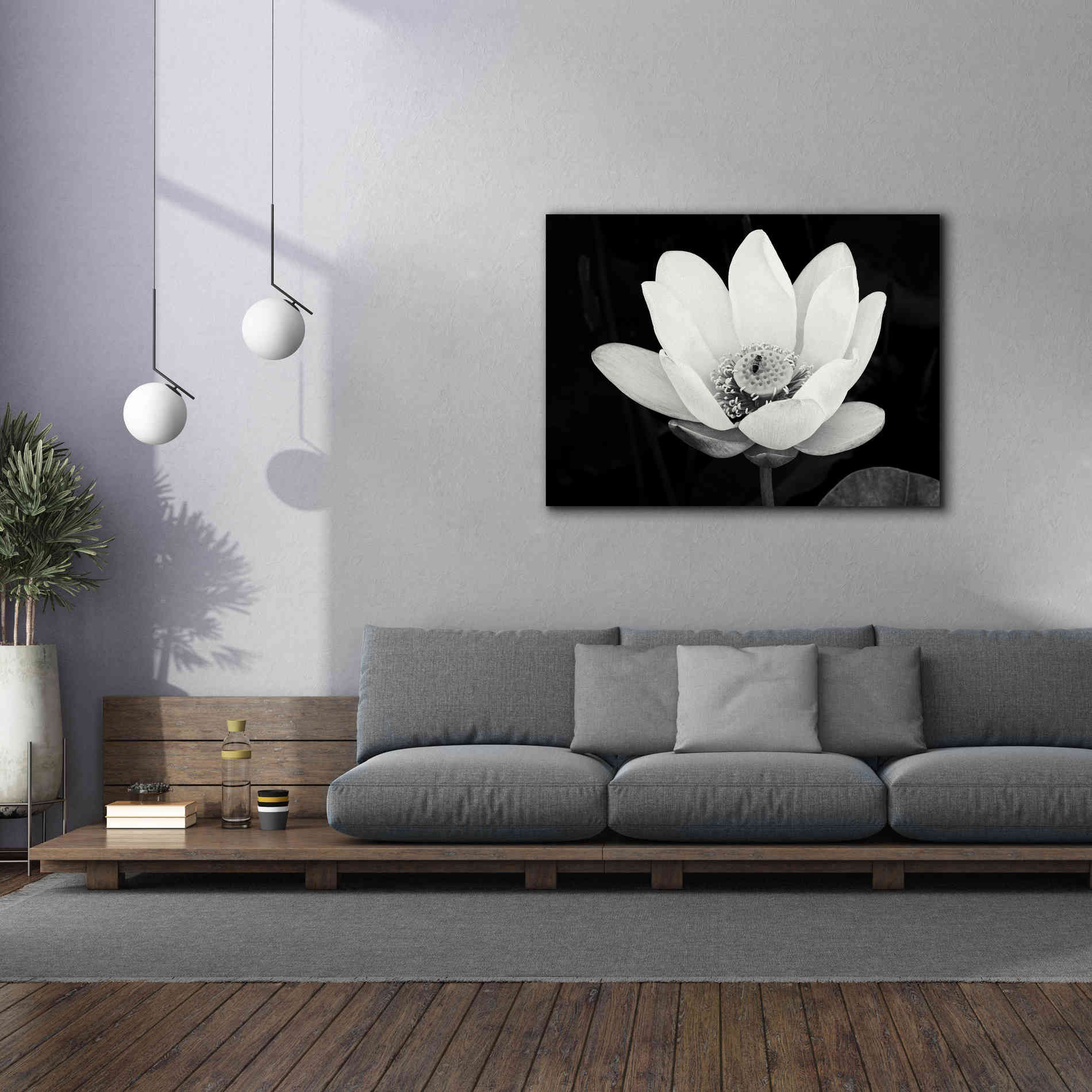 'Lotus Flower I v2' by Debra Van Swearingen, Canvas Wall Art,54 x 40