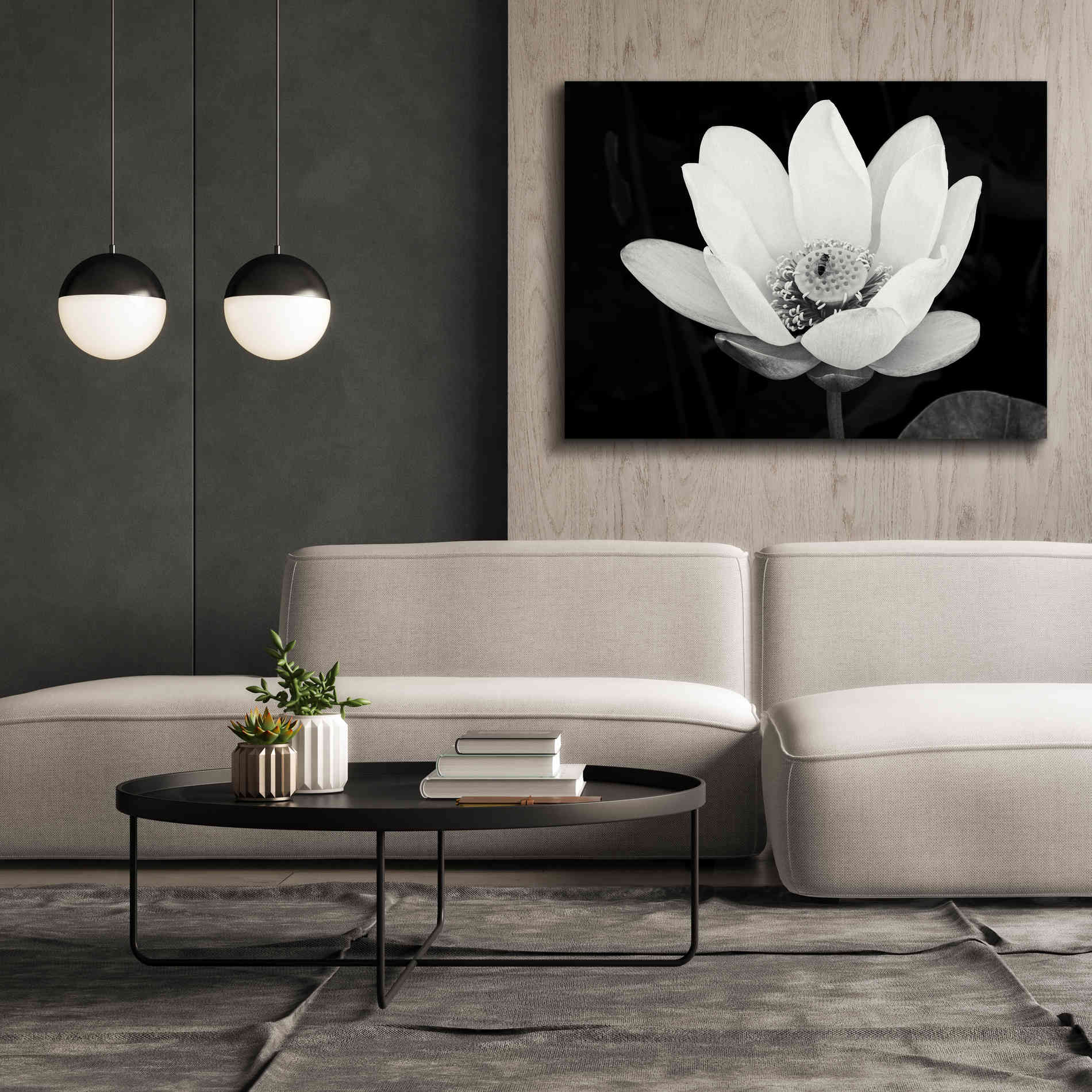 'Lotus Flower I v2' by Debra Van Swearingen, Canvas Wall Art,54 x 40