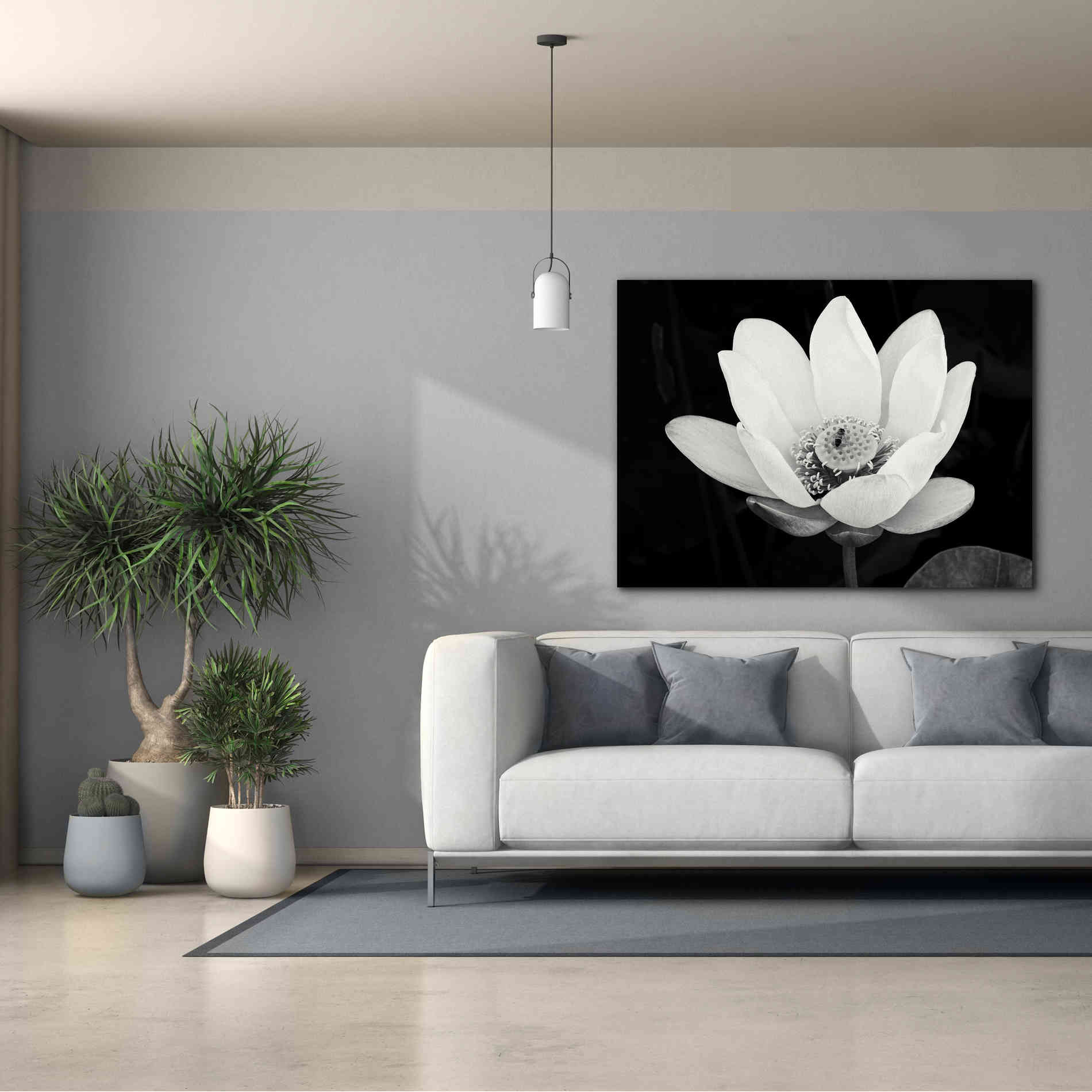 'Lotus Flower I v2' by Debra Van Swearingen, Canvas Wall Art,54 x 40