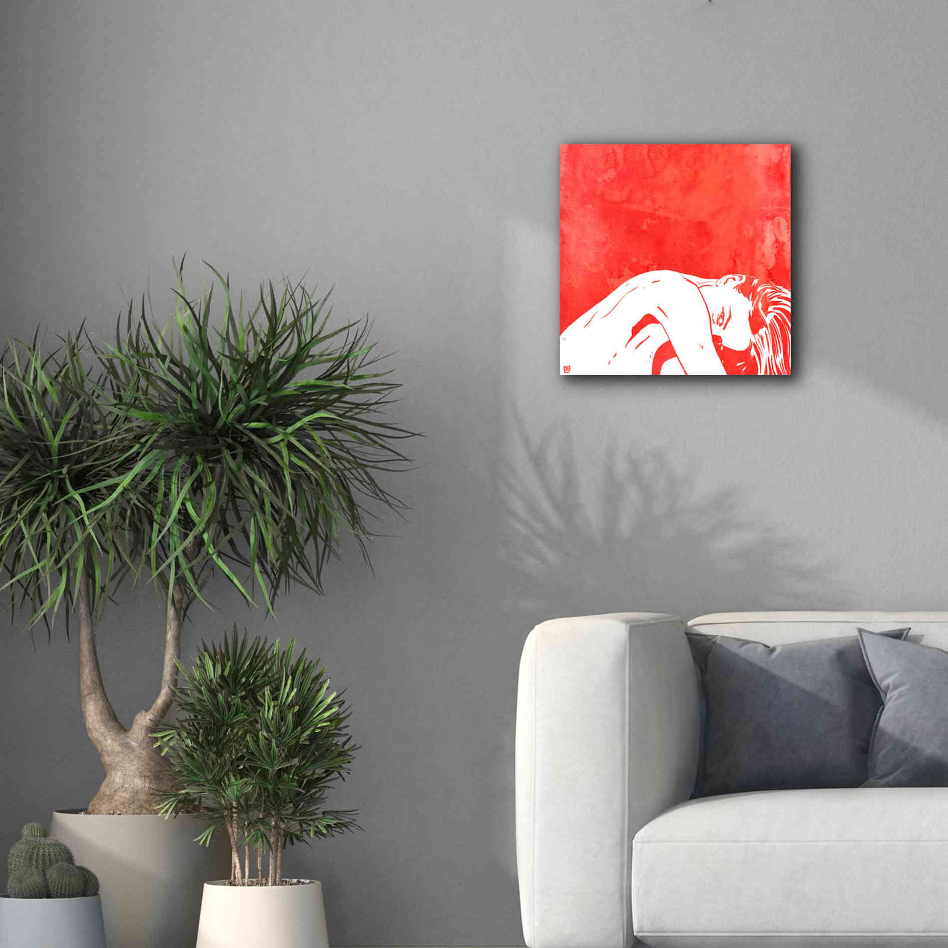 'August 1' by Giuseppe Cristiano, Canvas Wall Art,18 x 18