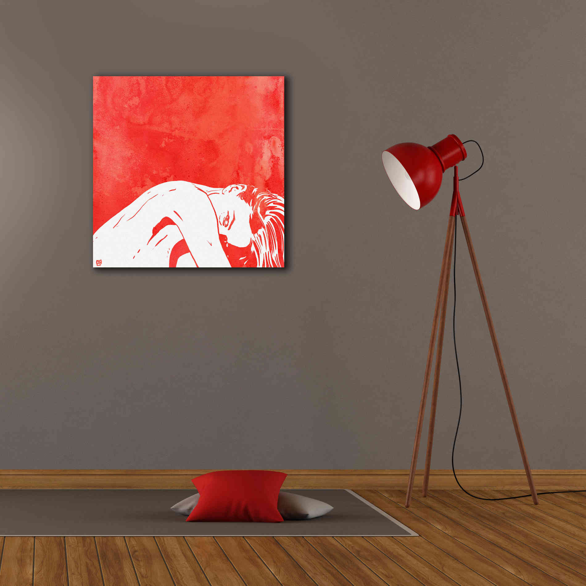 'August 1' by Giuseppe Cristiano, Canvas Wall Art,26 x 26