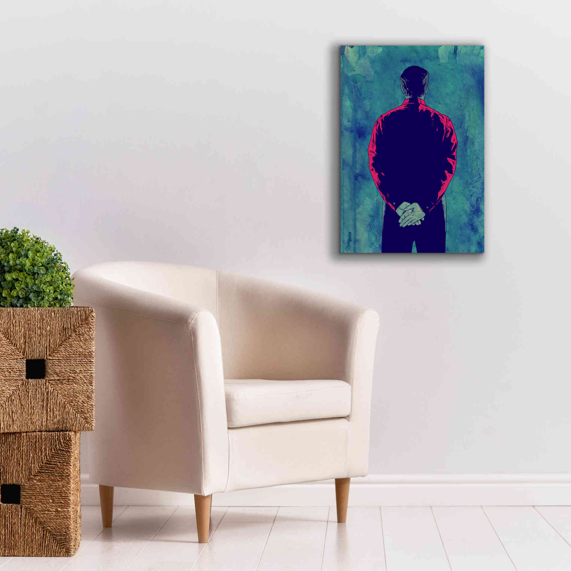'Back' by Giuseppe Cristiano, Canvas Wall Art,18 x 26