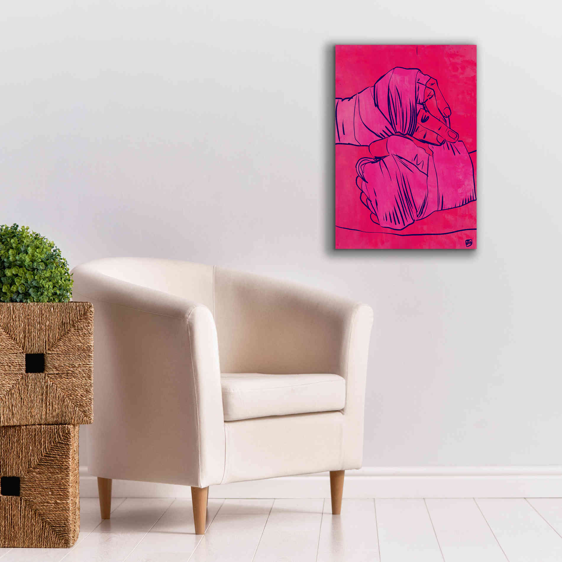 'Boxing Club 4' by Giuseppe Cristiano, Canvas Wall Art,18 x 26