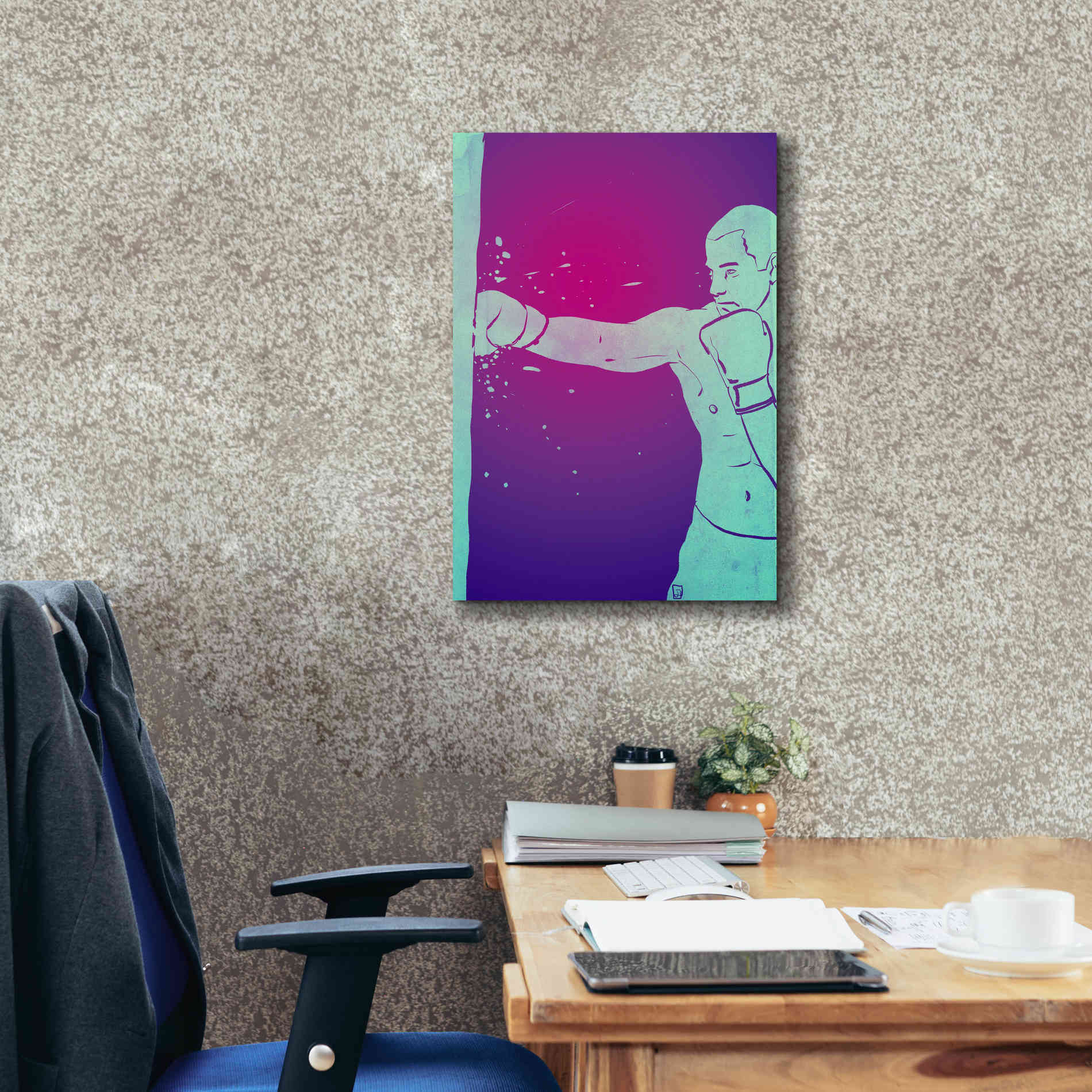 'Boxing Club 6' by Giuseppe Cristiano, Canvas Wall Art,18 x 26