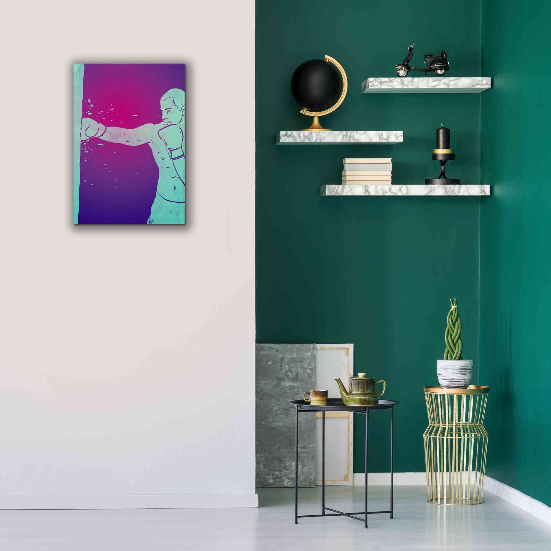 'Boxing Club 6' by Giuseppe Cristiano, Canvas Wall Art,18 x 26