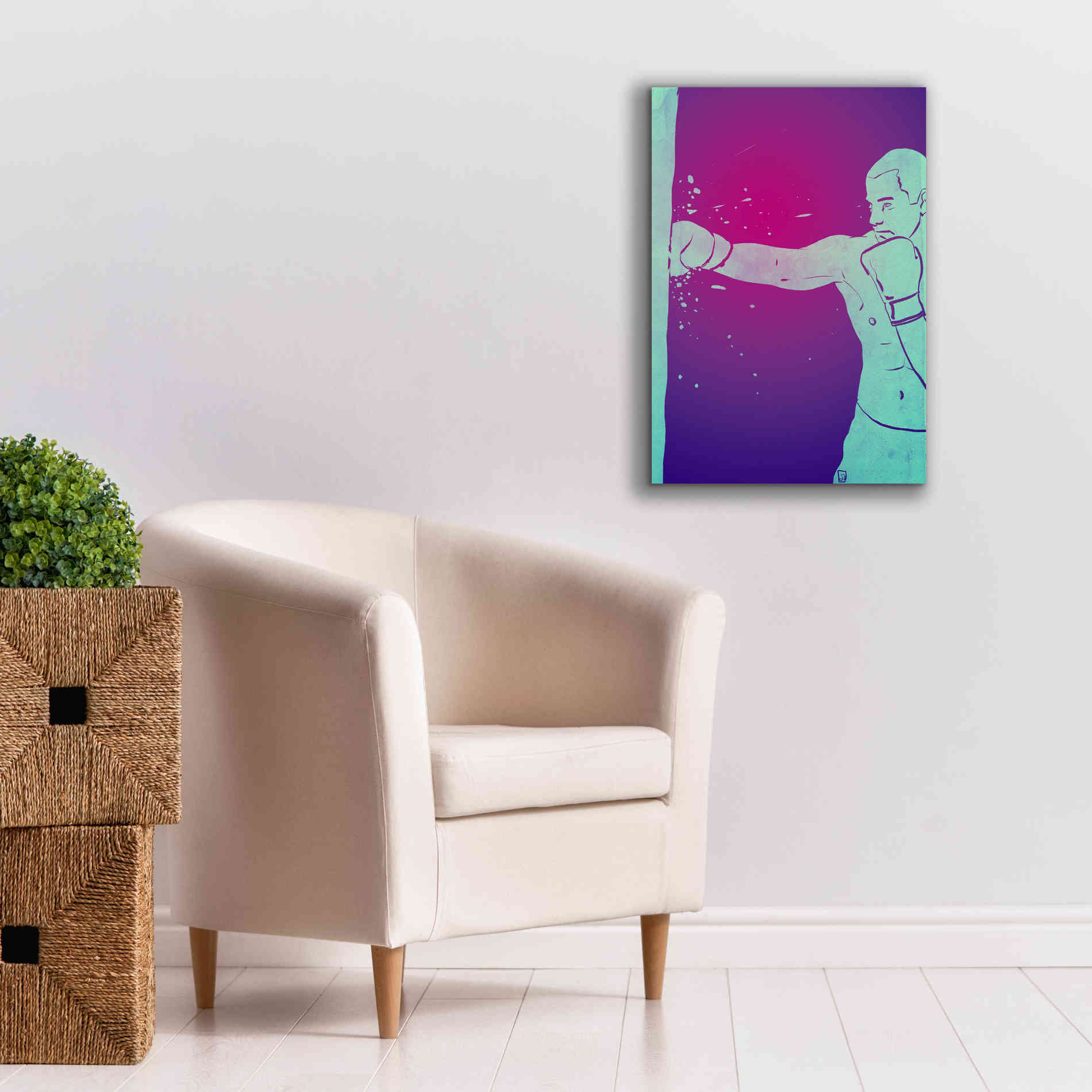 'Boxing Club 6' by Giuseppe Cristiano, Canvas Wall Art,18 x 26