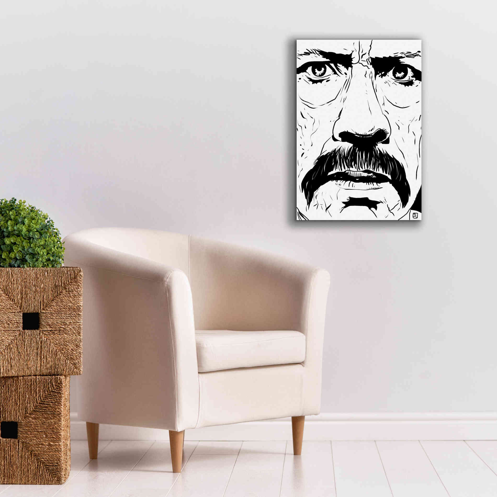 'Danny Trejo 2' by Giuseppe Cristiano, Canvas Wall Art,18 x 26