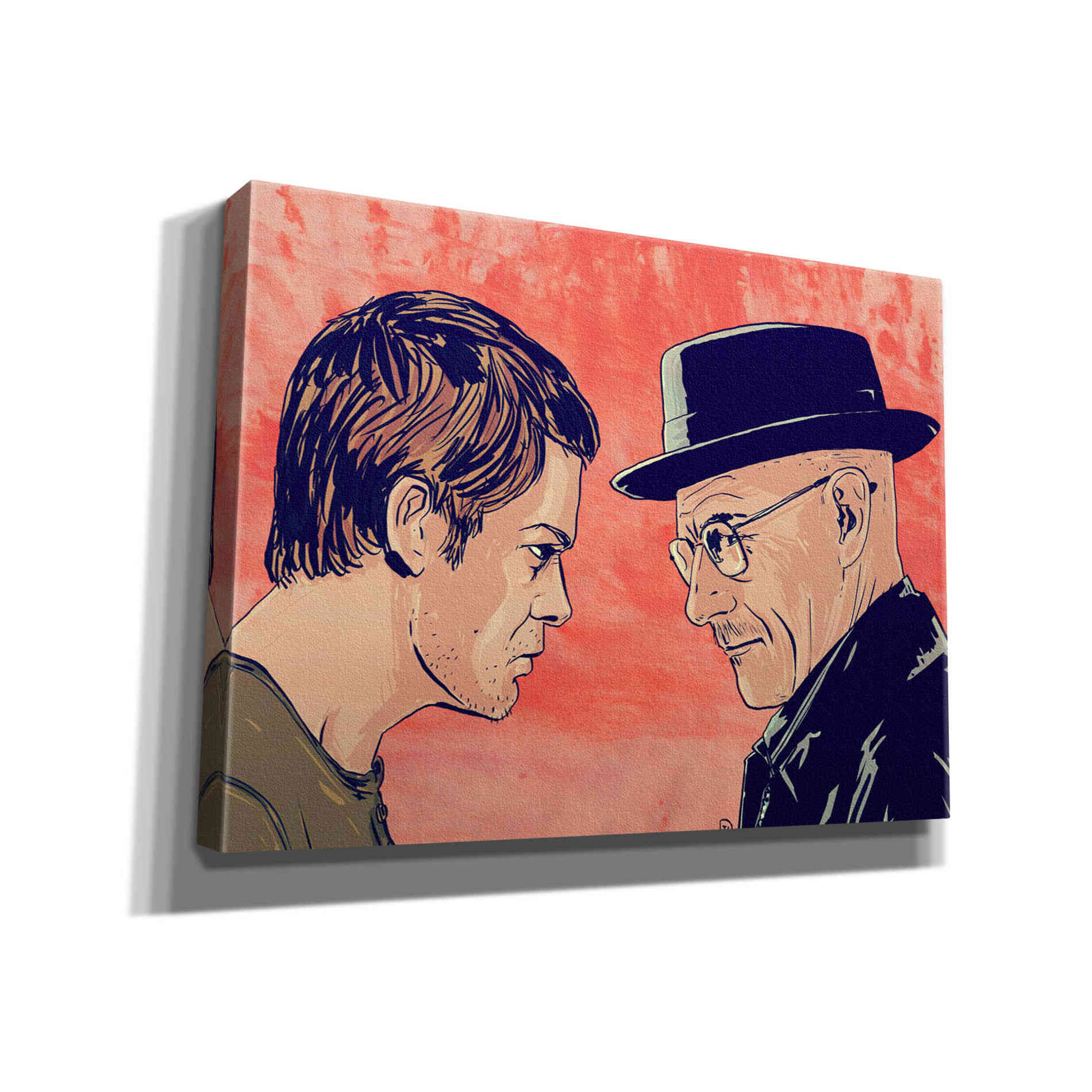 'Dexter Meets Walter' by Giuseppe Cristiano, Canvas Wall Art