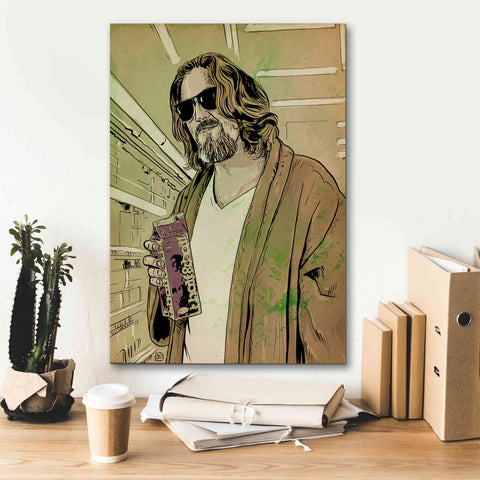 Image of 'Dude Lebowski' by Giuseppe Cristiano, Canvas Wall Art,18 x 26