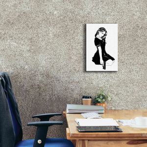 'Girl With Gun II' by Giuseppe Cristiano, Canvas Wall Art,12 x 18