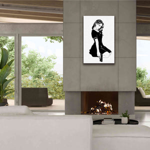 'Girl With Gun II' by Giuseppe Cristiano, Canvas Wall Art,26 x 40