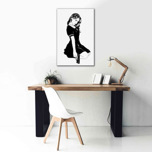 'Girl With Gun II' by Giuseppe Cristiano, Canvas Wall Art,26 x 40