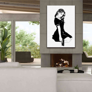 'Girl With Gun II' by Giuseppe Cristiano, Canvas Wall Art,40 x 60