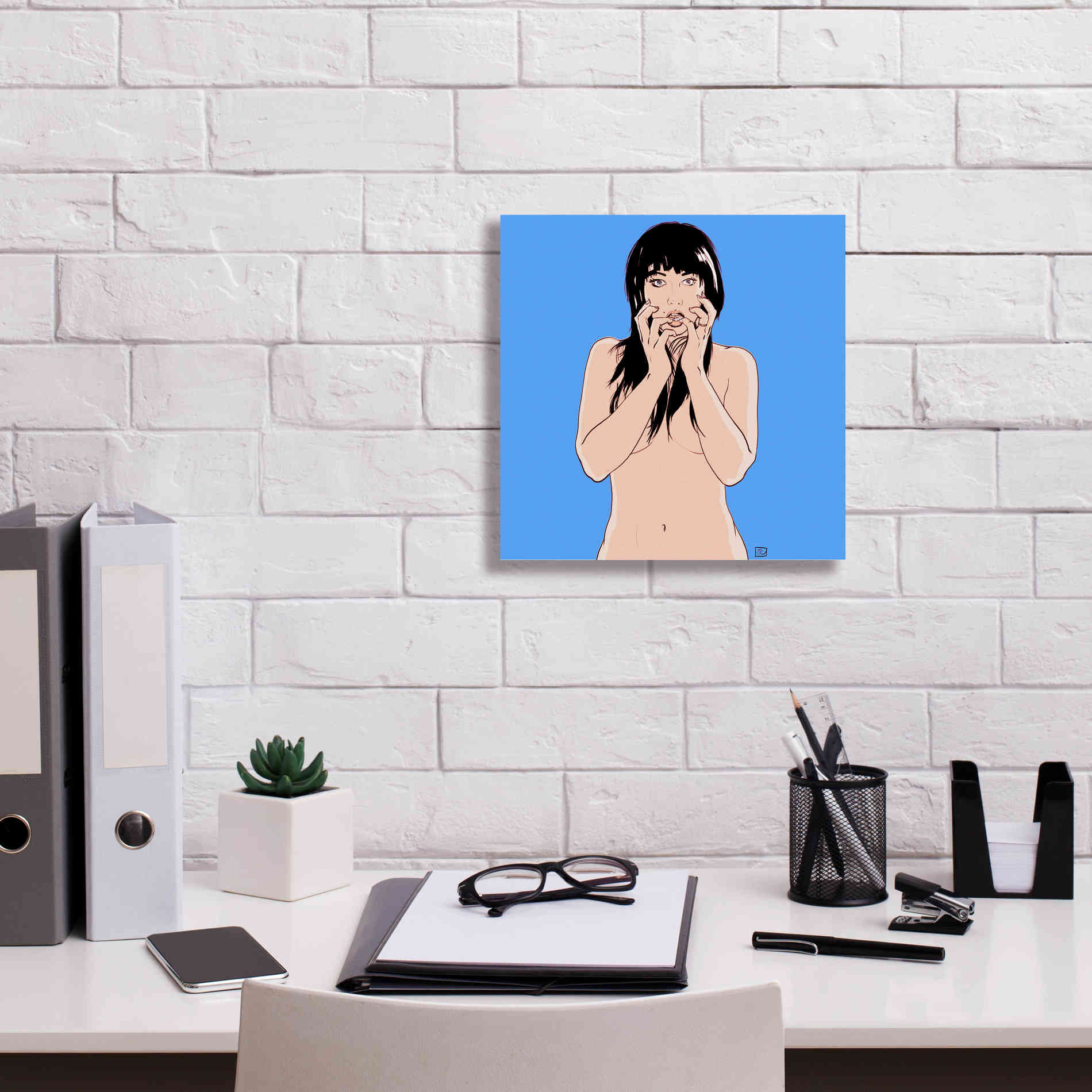 'Hands' by Giuseppe Cristiano, Canvas Wall Art,12 x 12