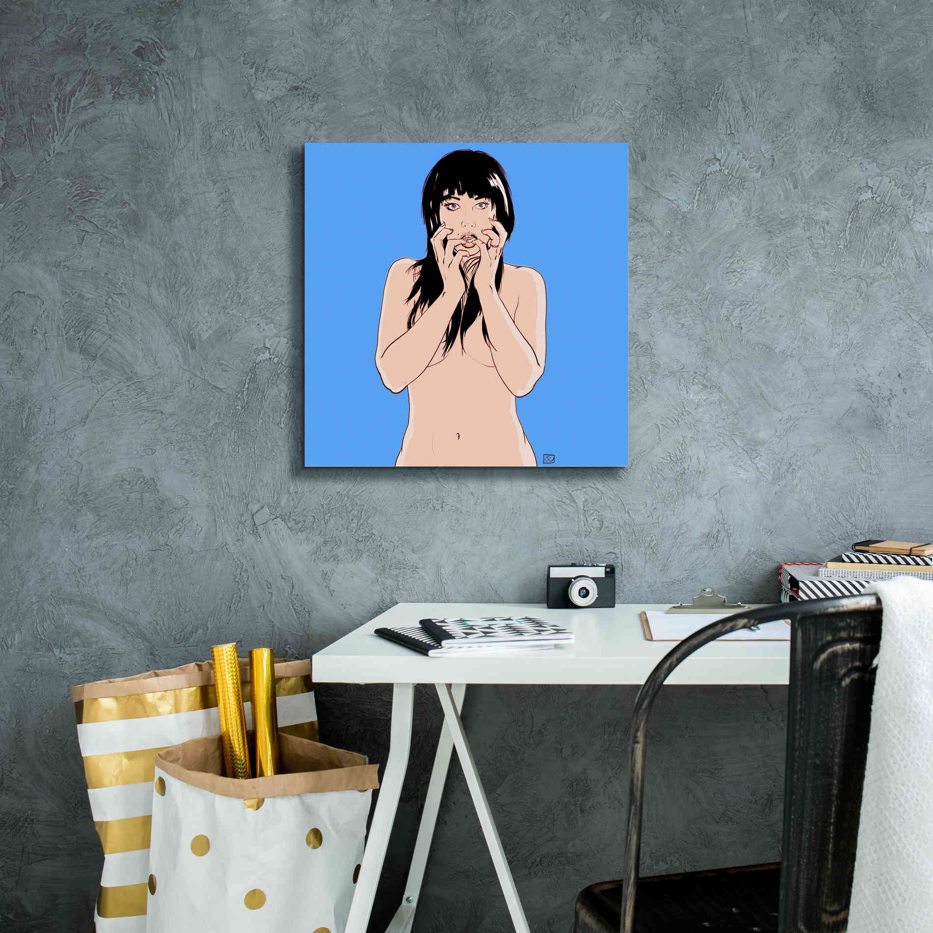 'Hands' by Giuseppe Cristiano, Canvas Wall Art,18 x 18