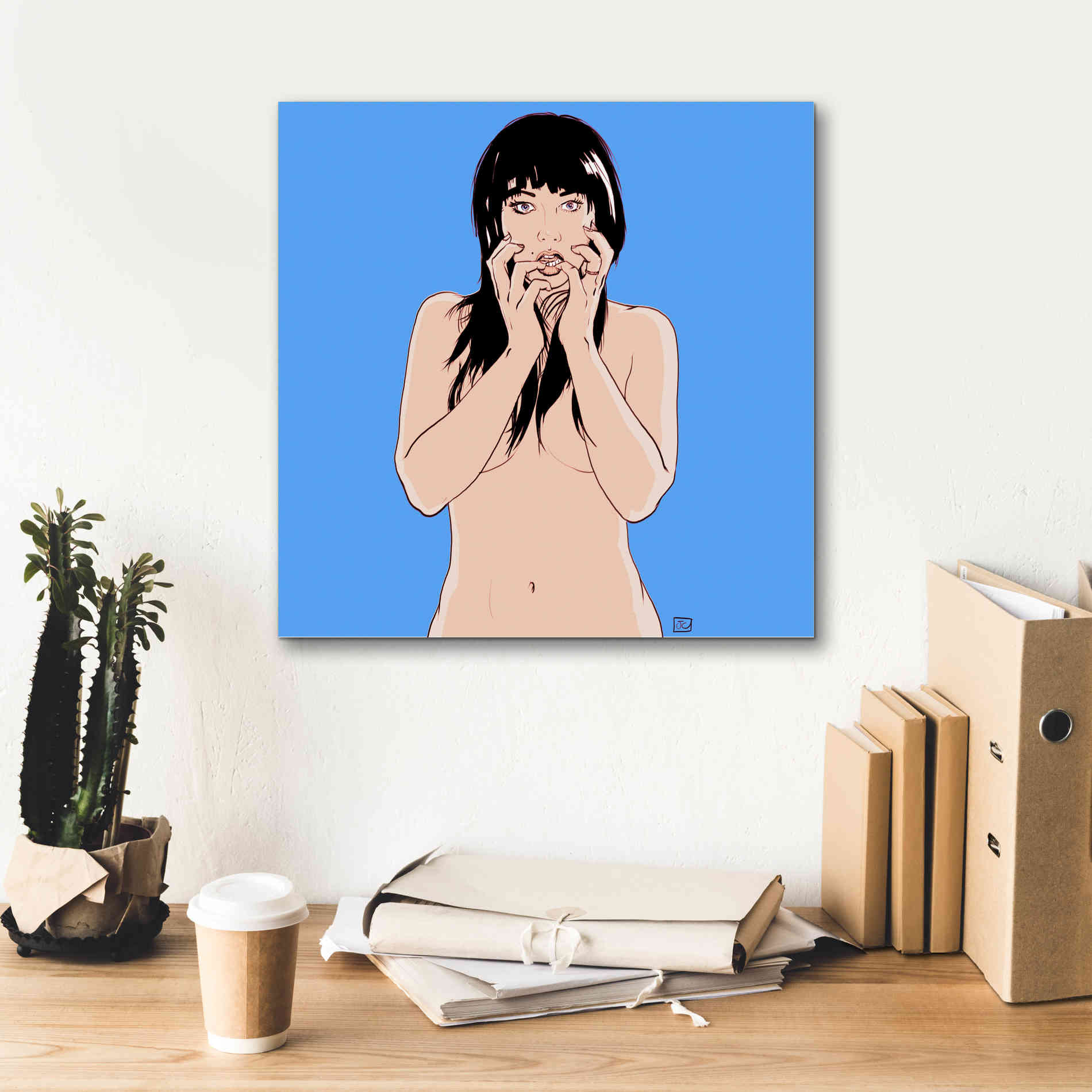 'Hands' by Giuseppe Cristiano, Canvas Wall Art,18 x 18