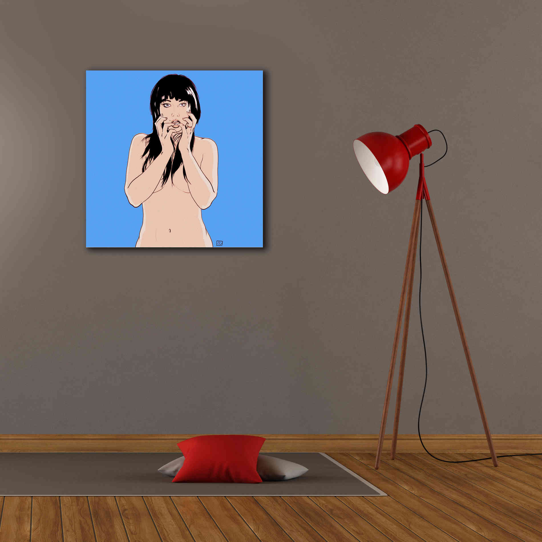 'Hands' by Giuseppe Cristiano, Canvas Wall Art,26 x 26