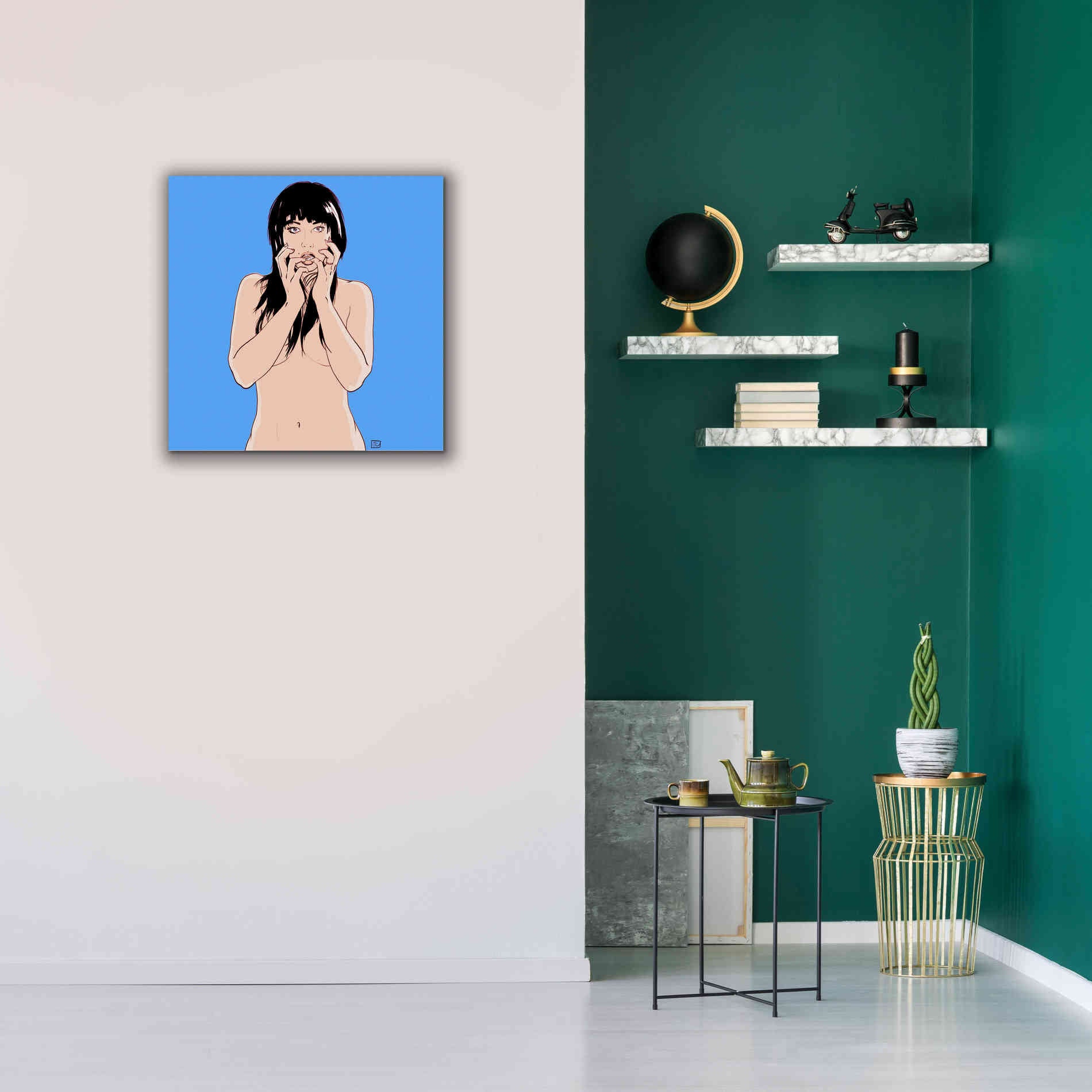 'Hands' by Giuseppe Cristiano, Canvas Wall Art,26 x 26